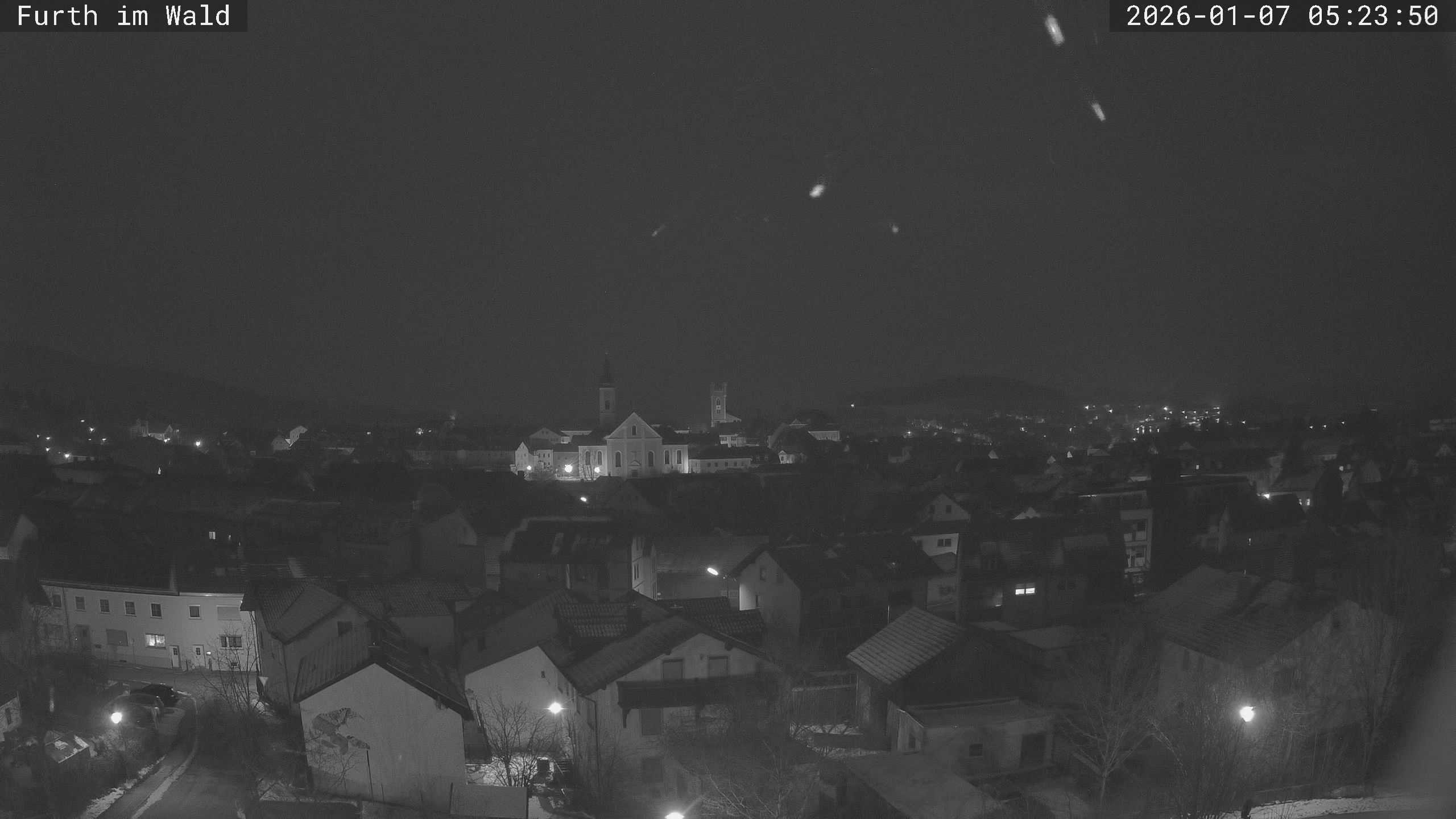 Archived image Webcam City of Furth im Wald