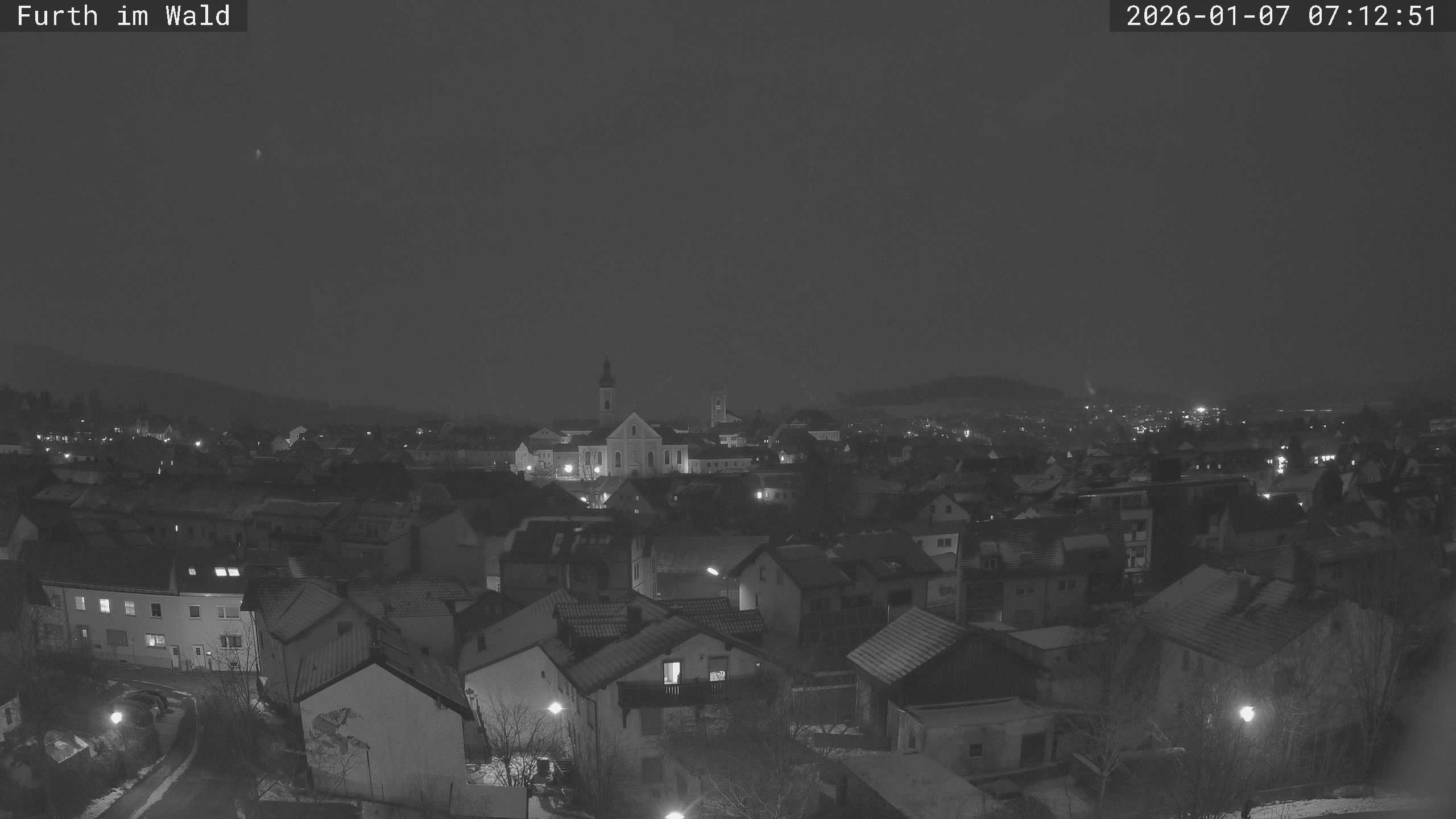 Archived image Webcam City of Furth im Wald