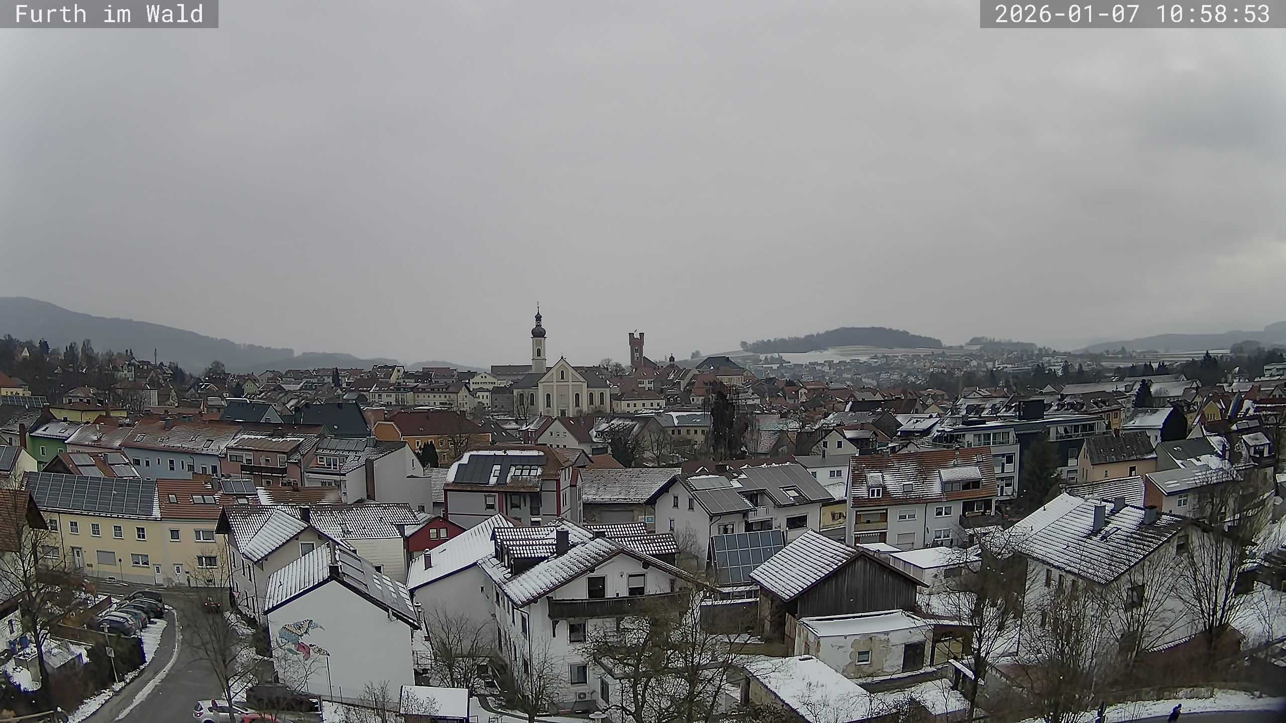 Archived image Webcam City of Furth im Wald