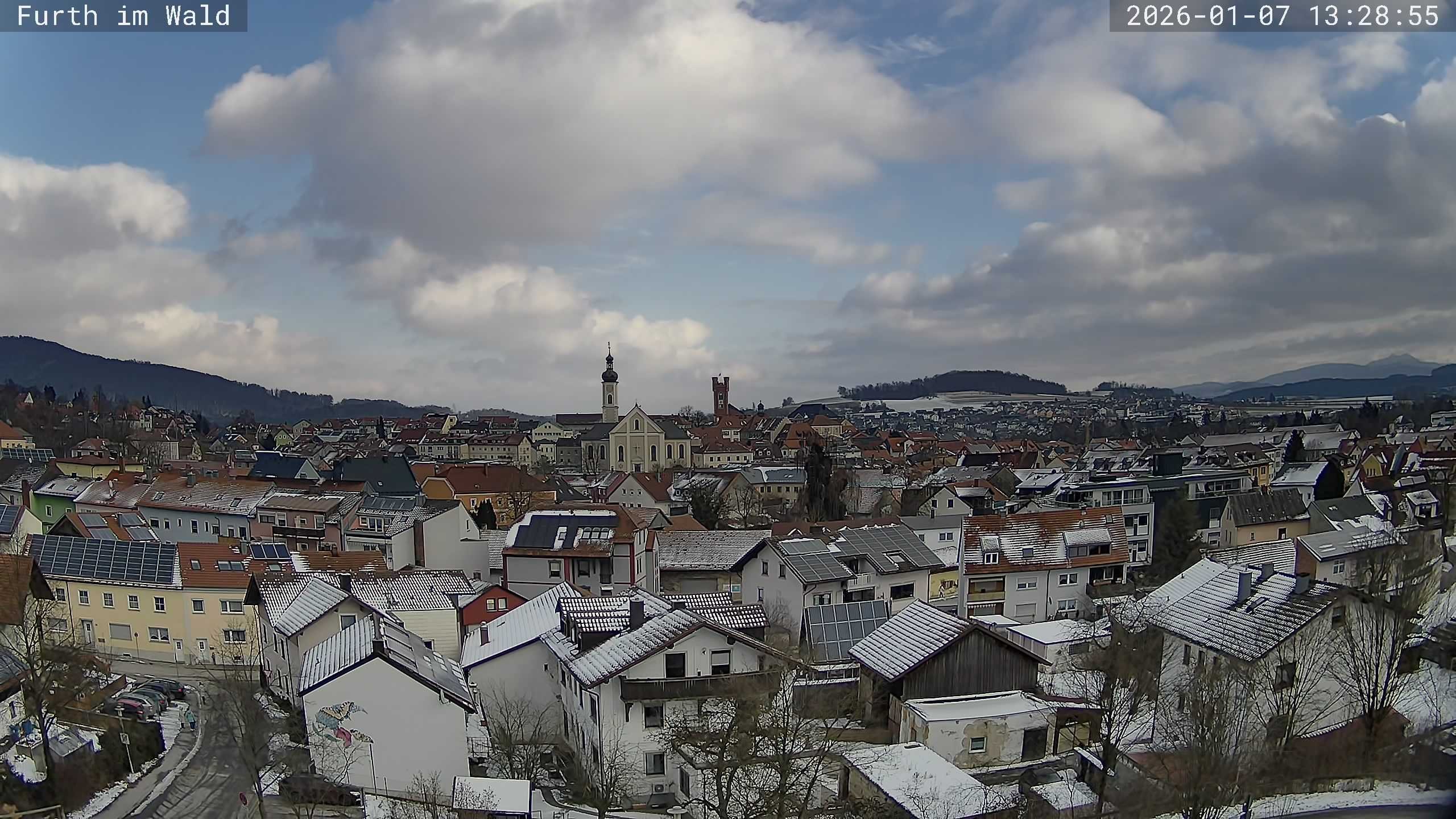 Archived image Webcam City of Furth im Wald