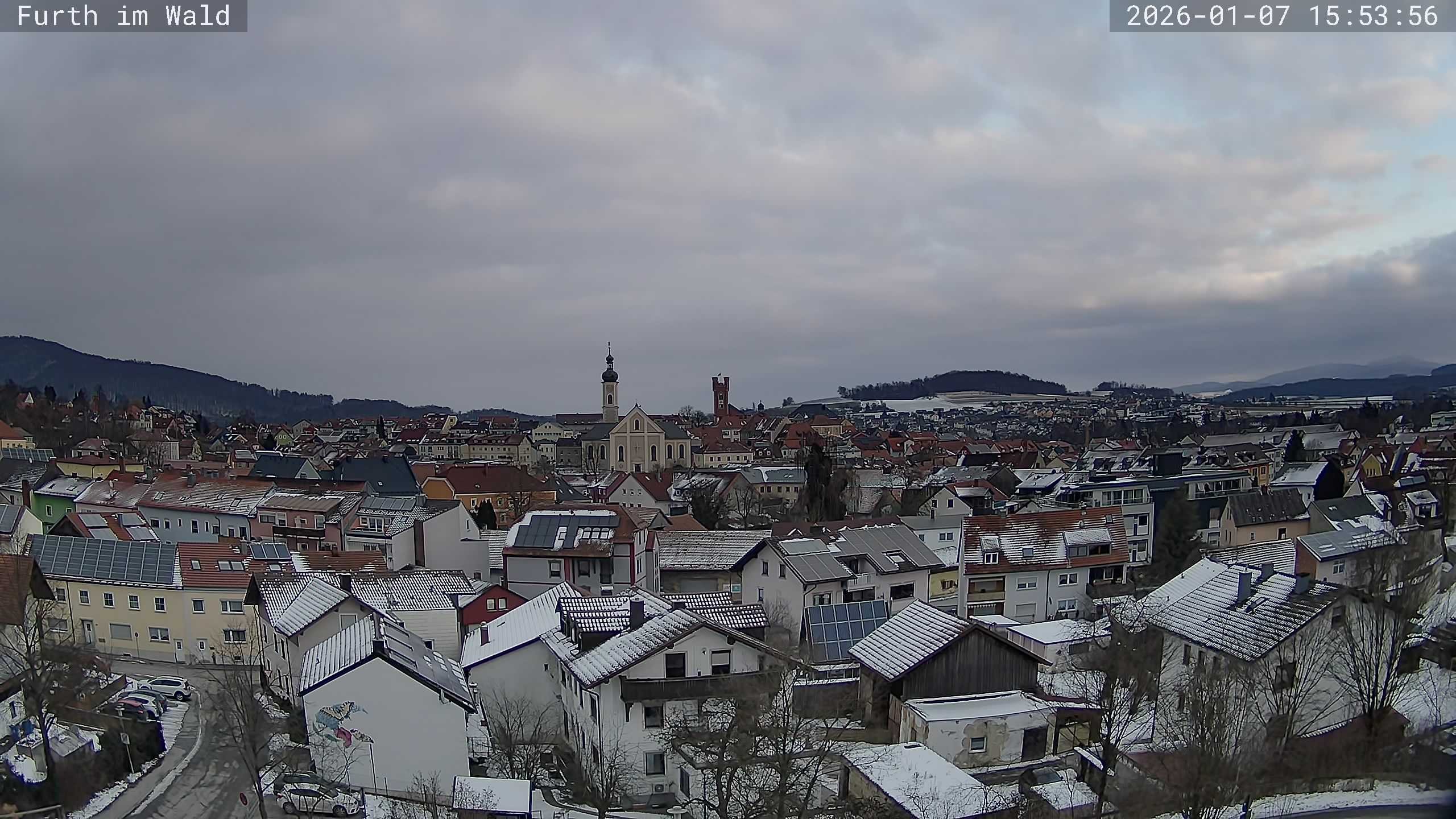 Archived image Webcam City of Furth im Wald
