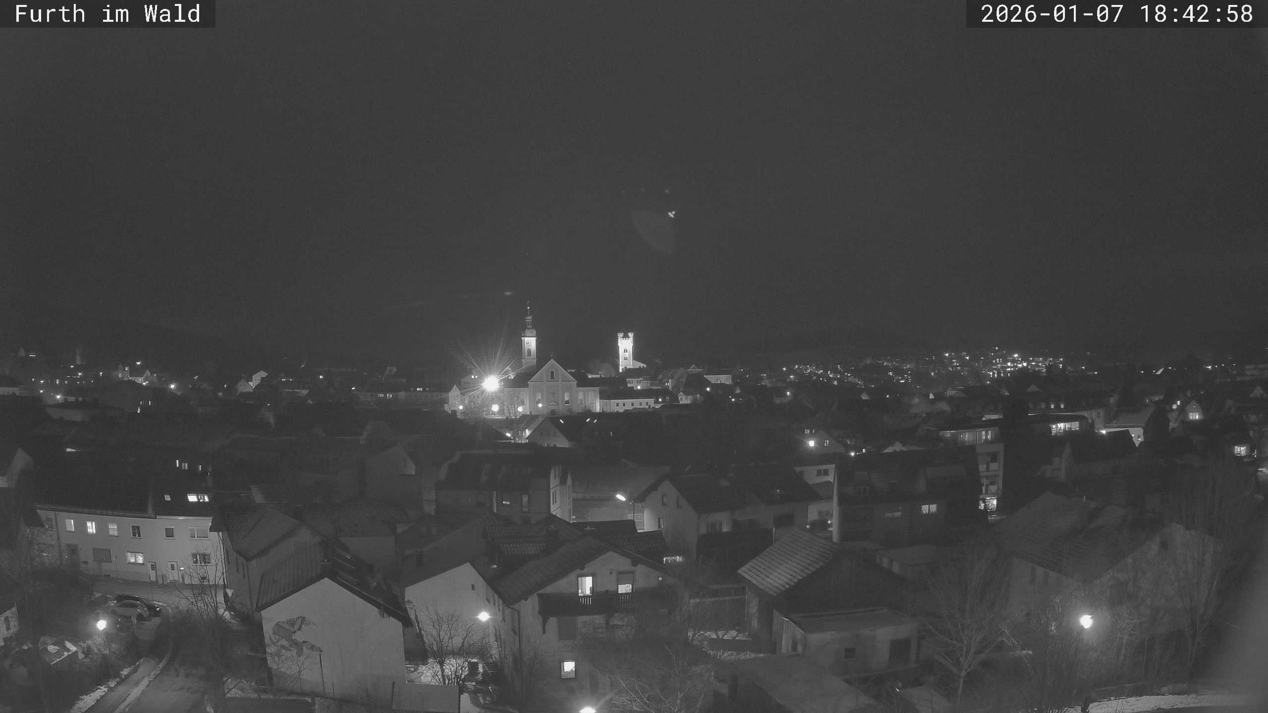Archived image Webcam City of Furth im Wald