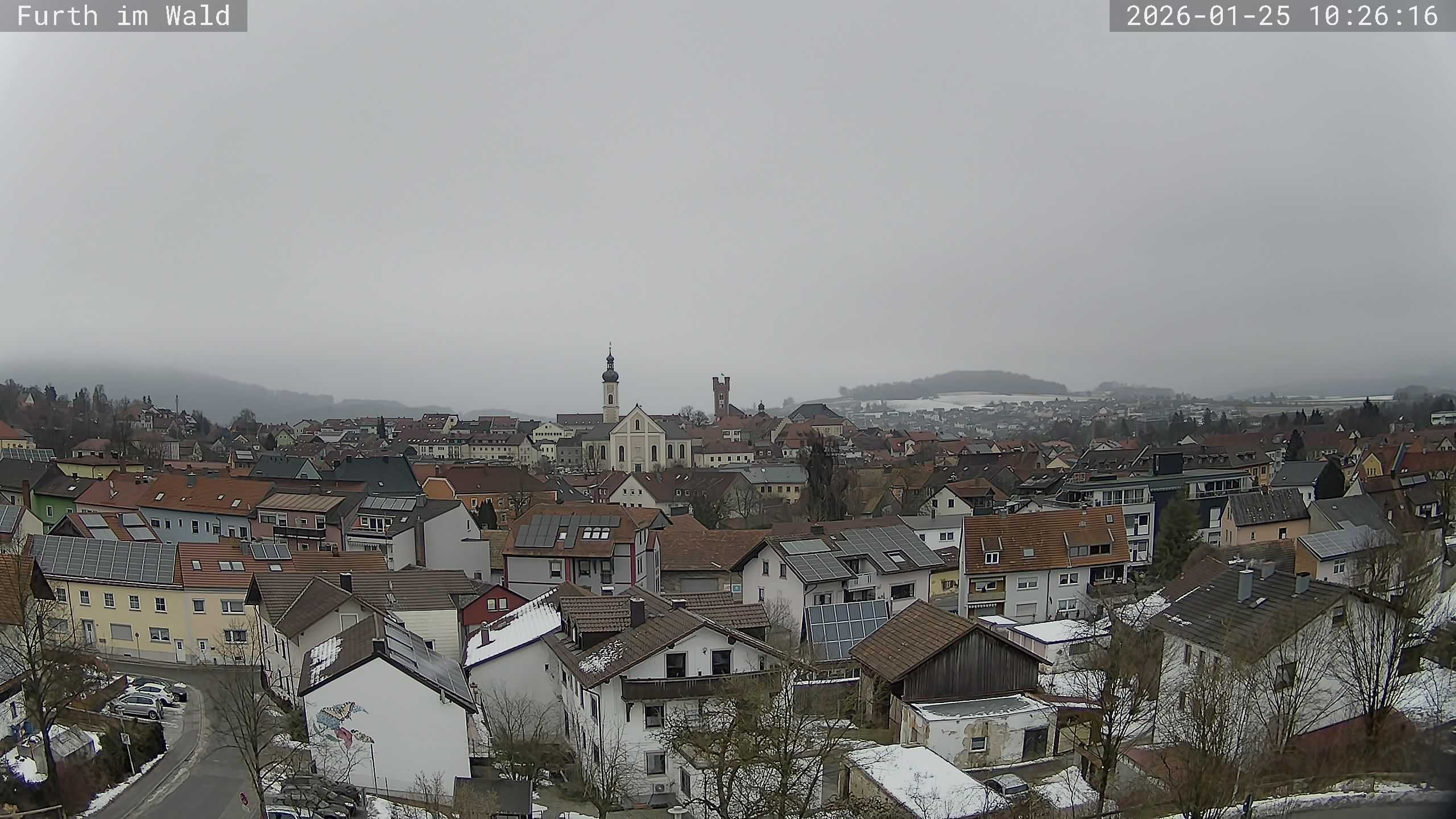 Archived image Webcam City of Furth im Wald