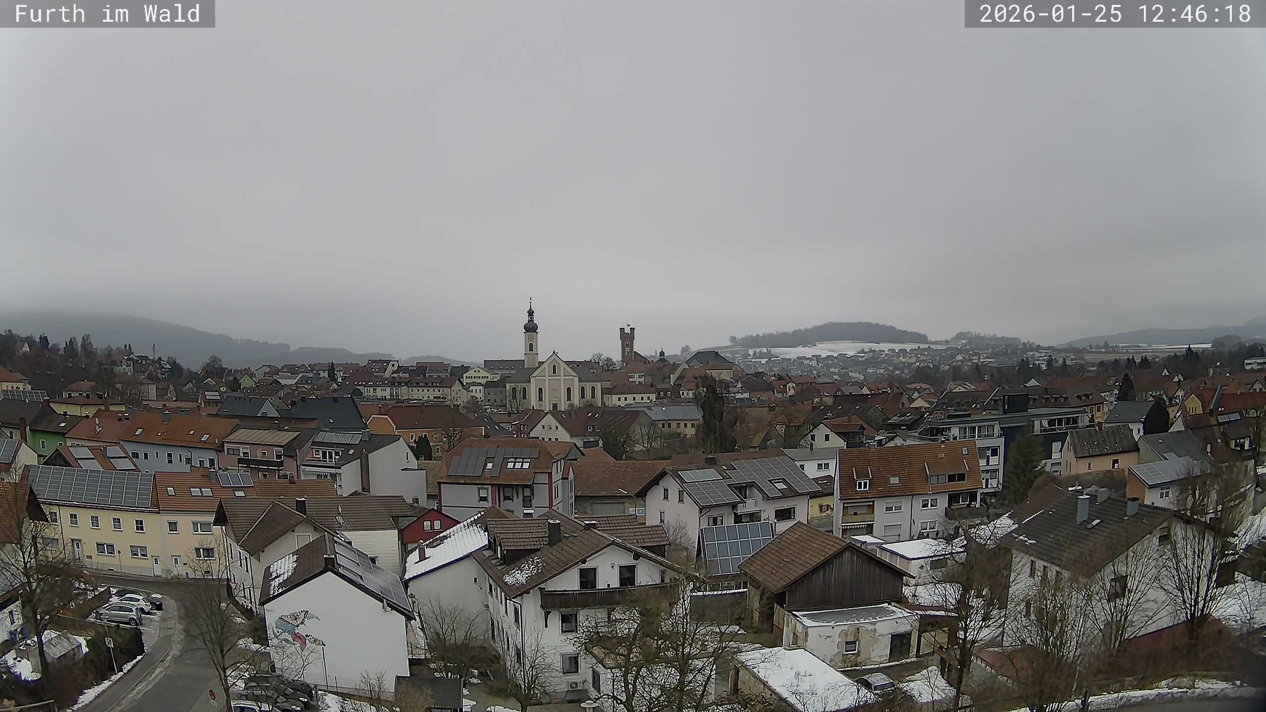 Archived image Webcam City of Furth im Wald