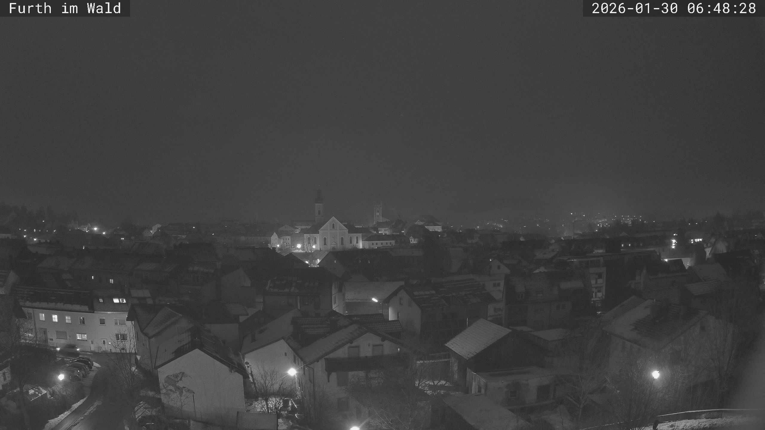 Archived image Webcam City of Furth im Wald