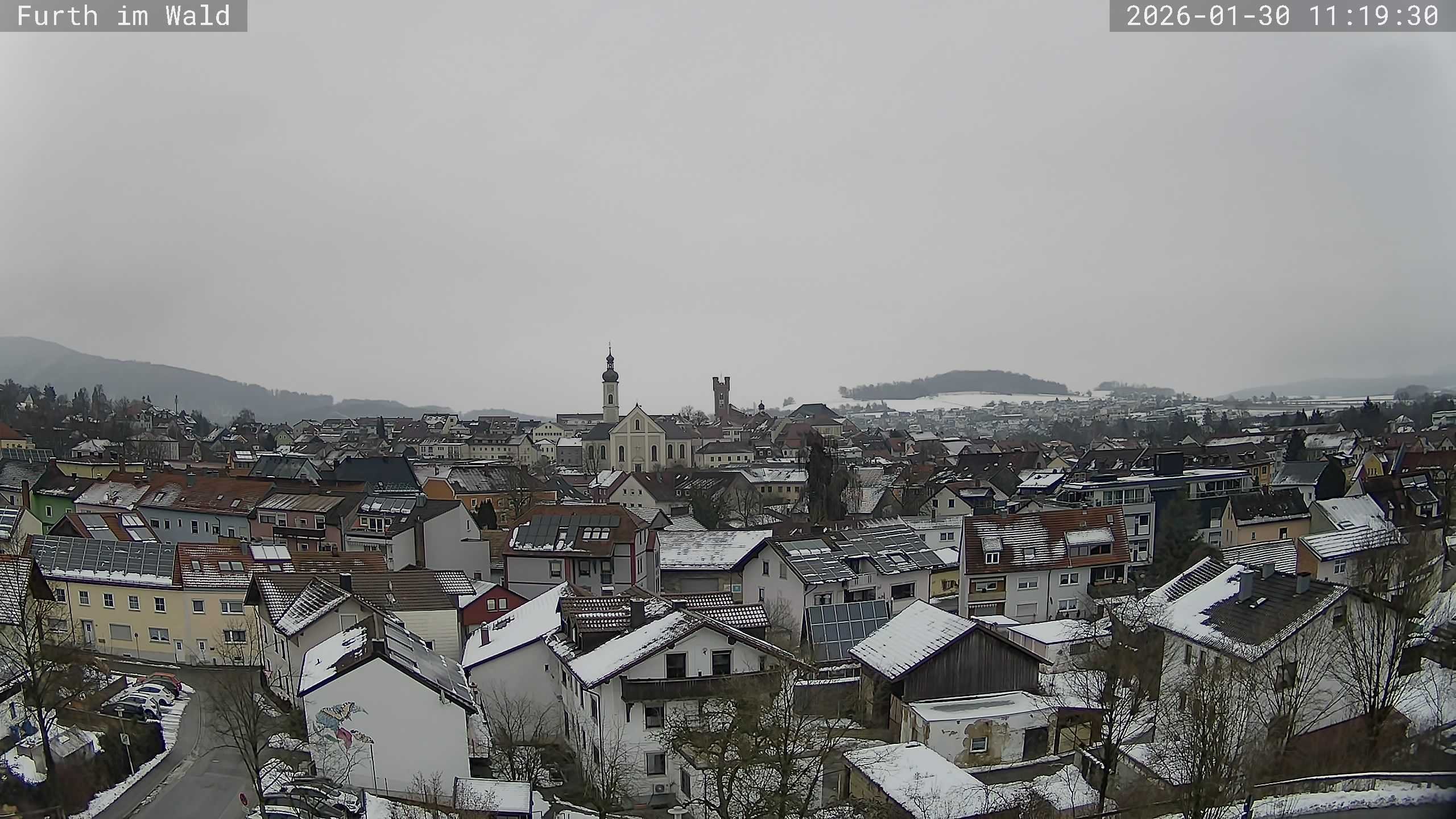 Archived image Webcam City of Furth im Wald