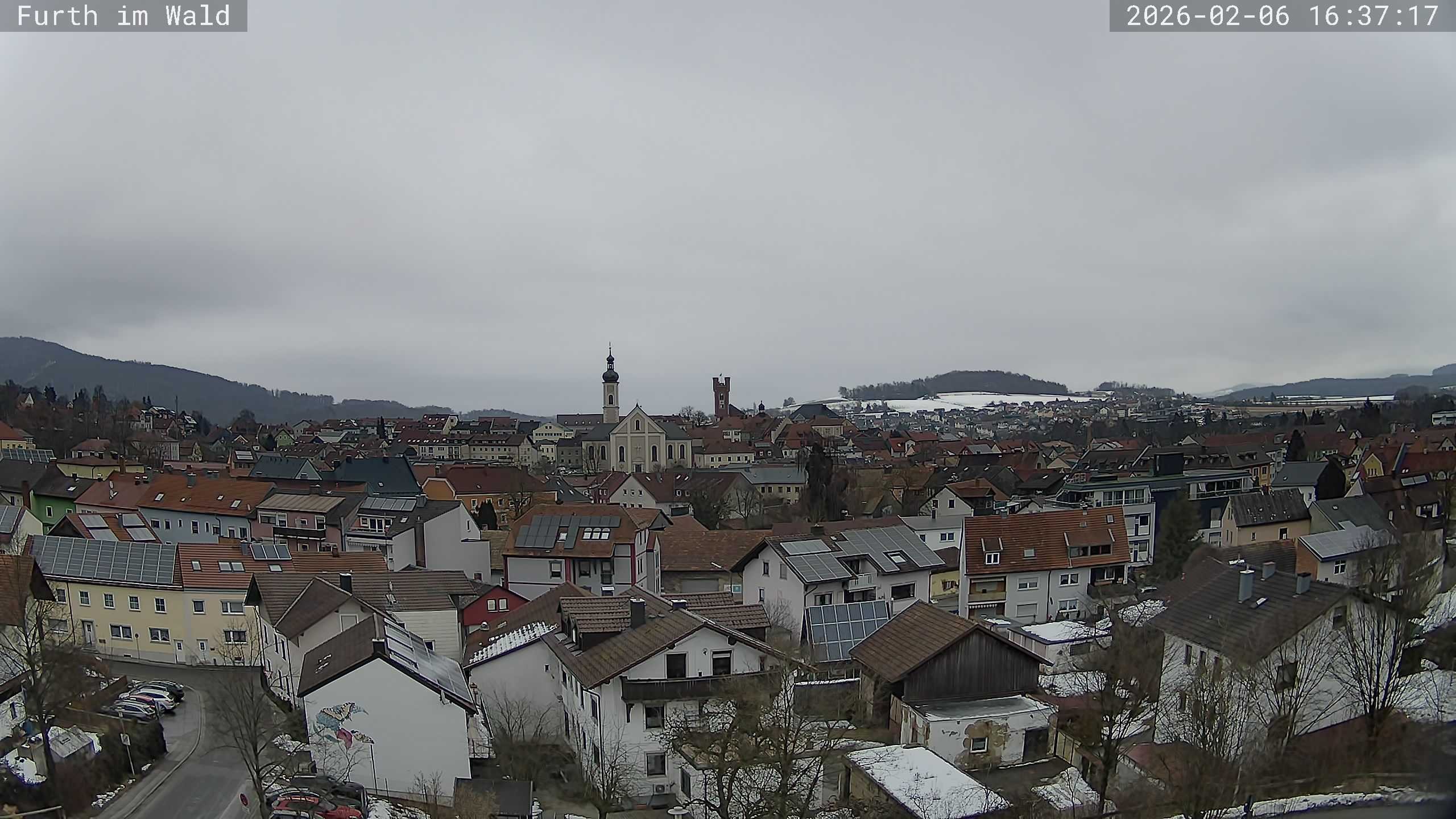 Archived image Webcam City of Furth im Wald