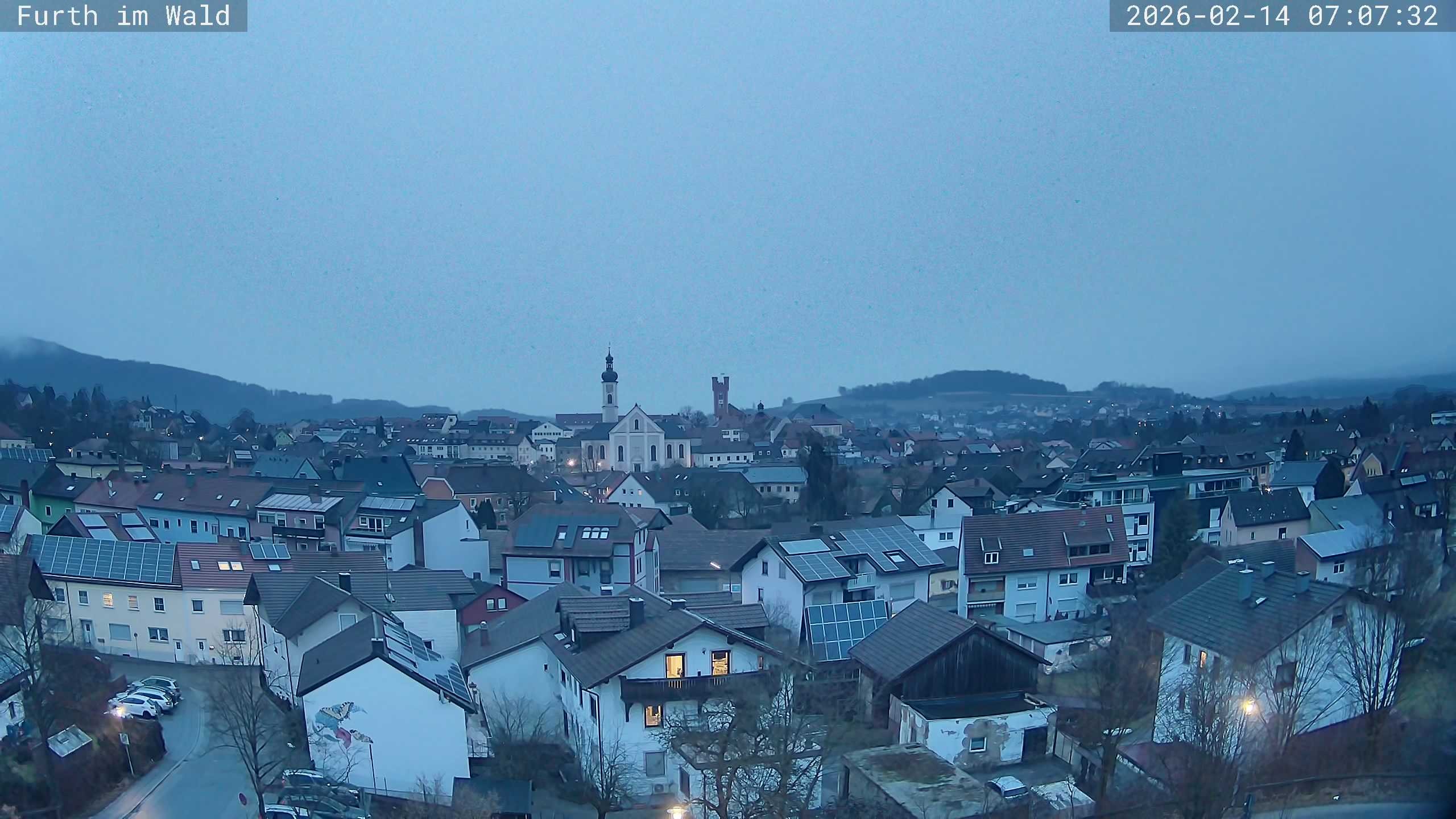 Archived image Webcam City of Furth im Wald