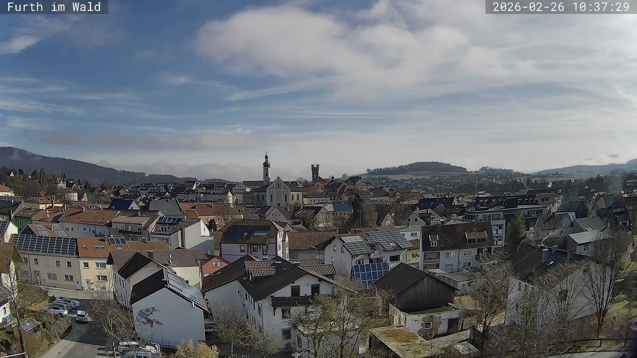 Archived image Webcam City of Furth im Wald