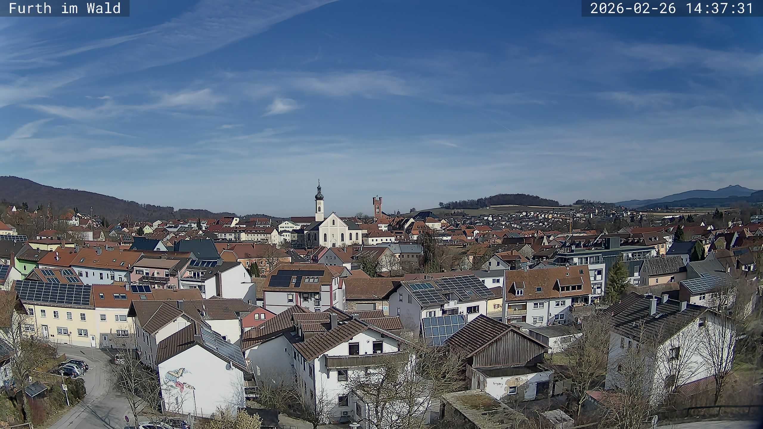 Archived image Webcam City of Furth im Wald