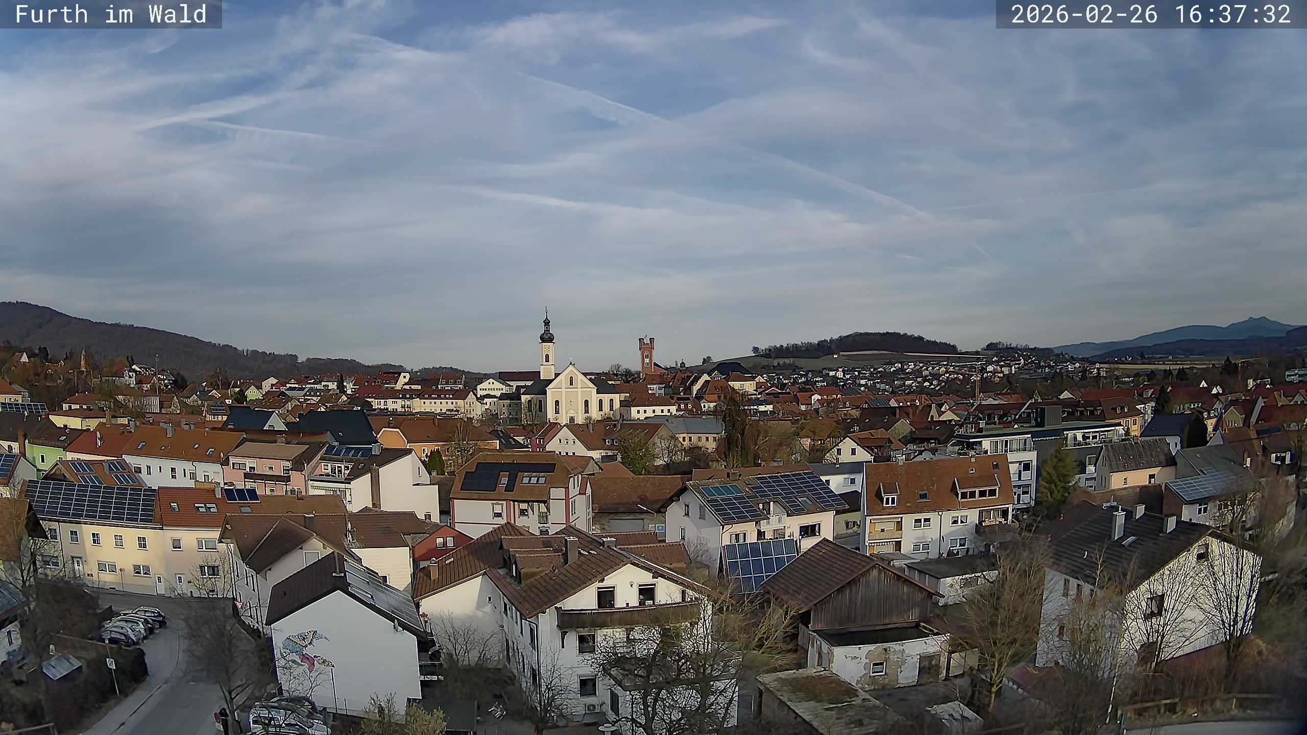 Archived image Webcam City of Furth im Wald