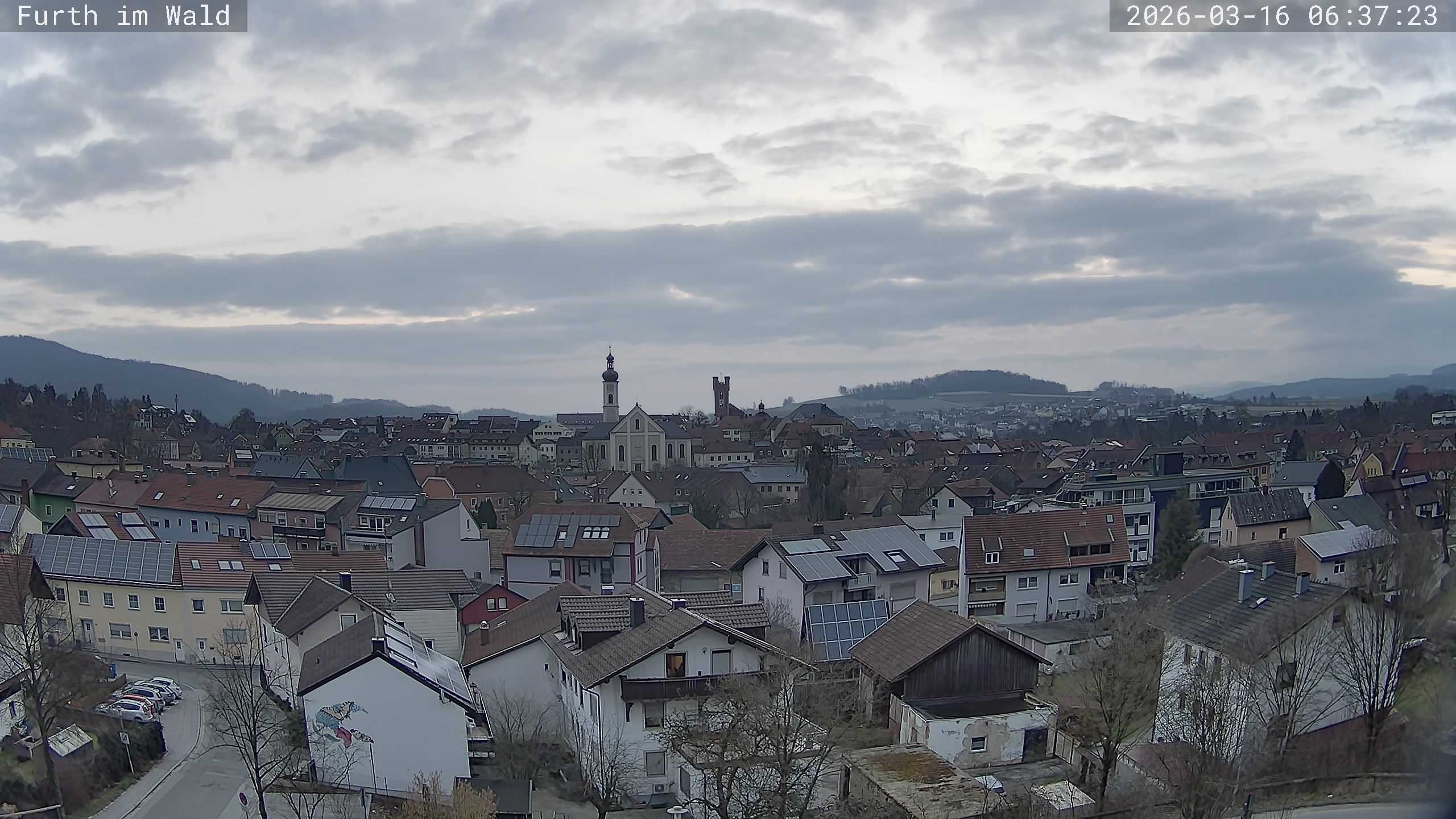 Archived image Webcam City of Furth im Wald