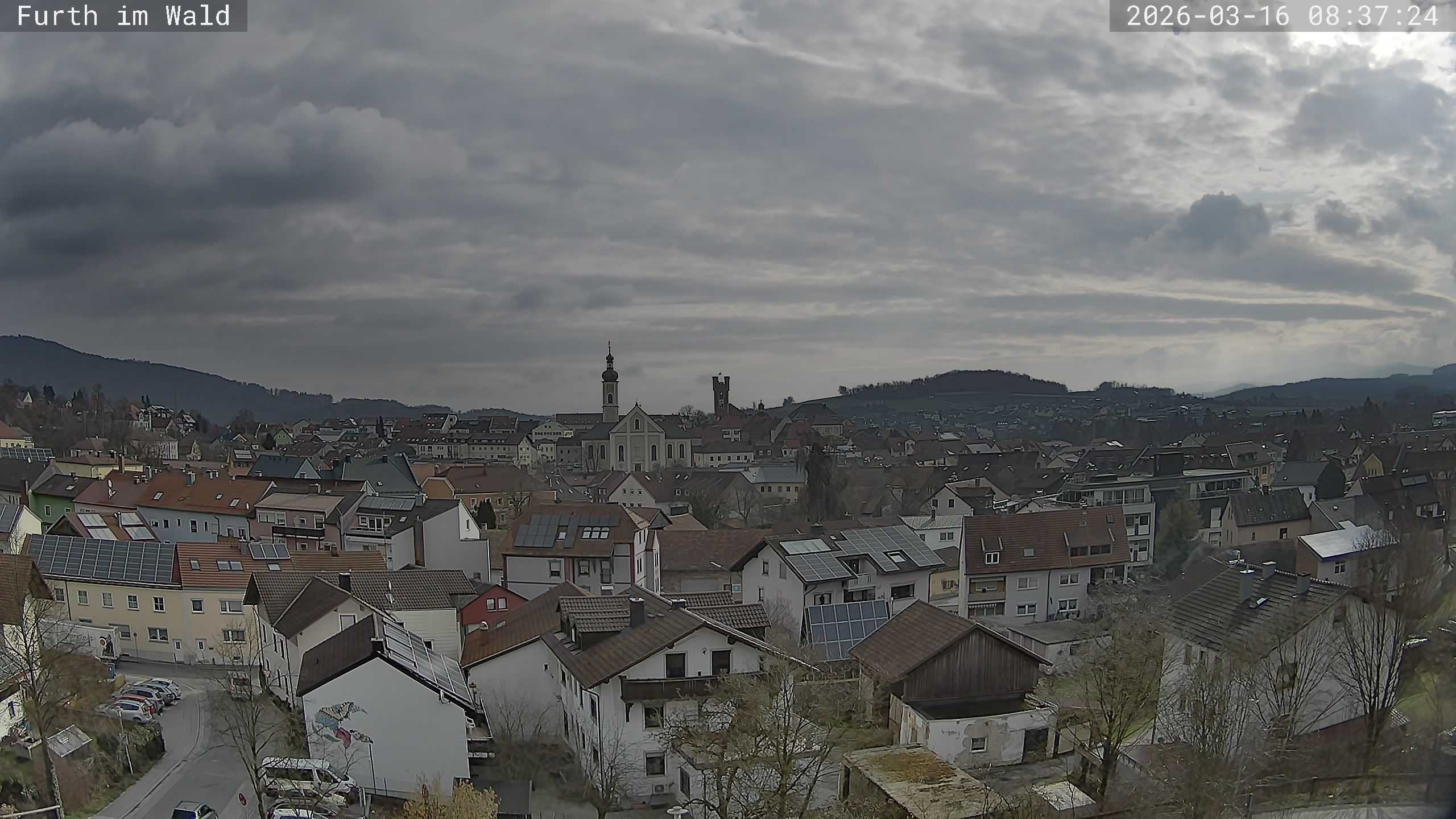 Archived image Webcam City of Furth im Wald