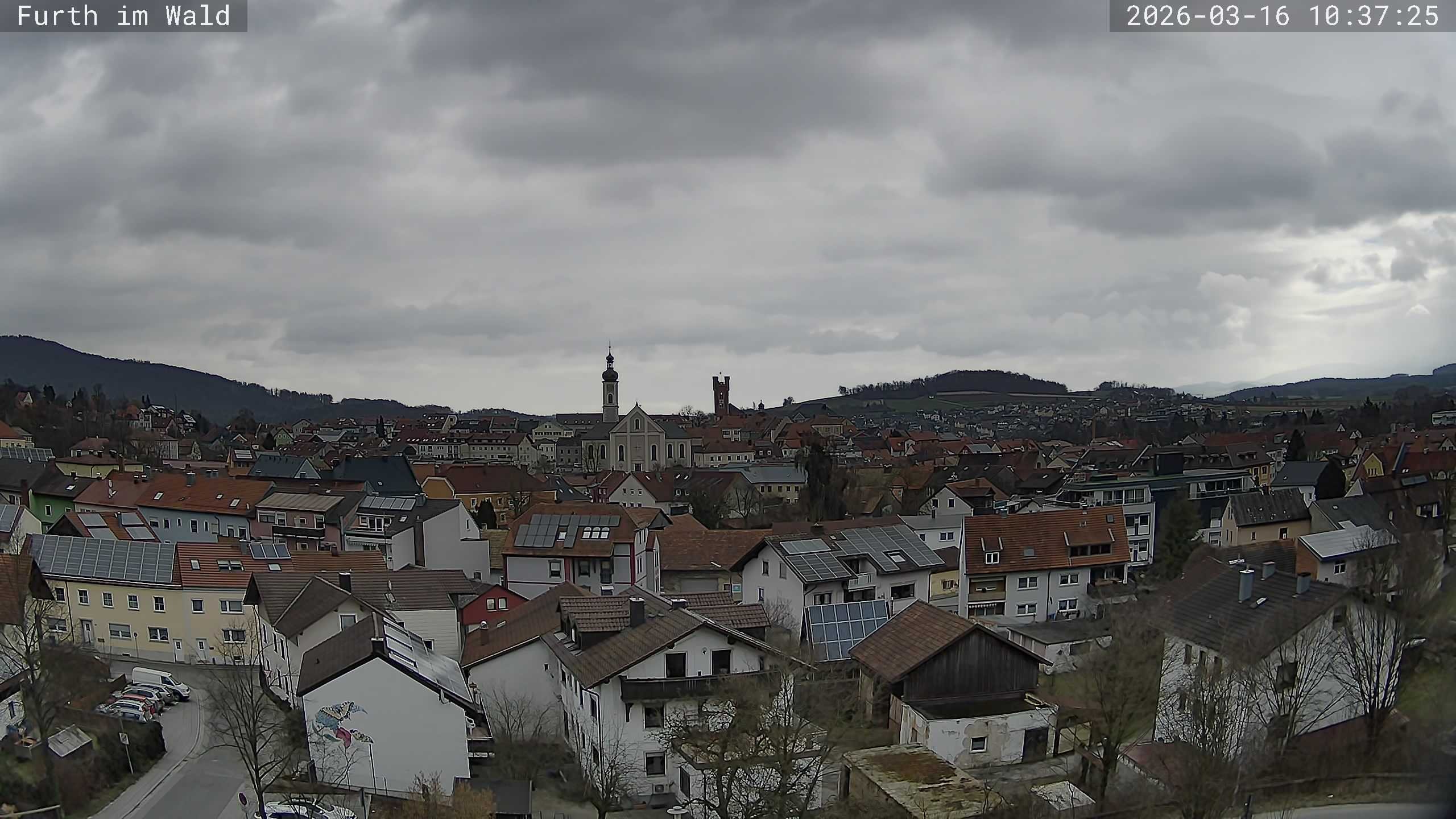 Archived image Webcam City of Furth im Wald