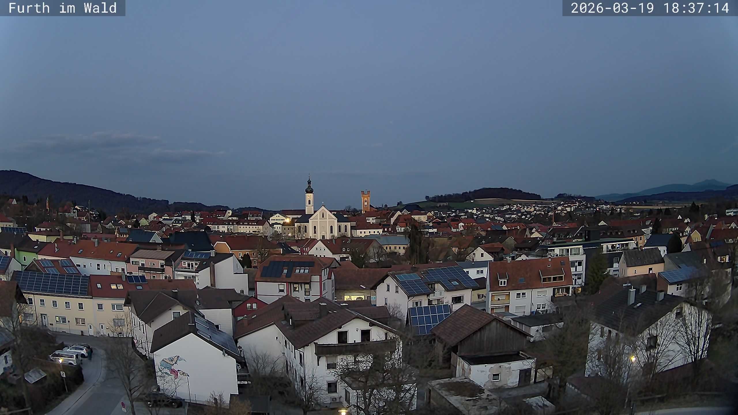 Archived image Webcam City of Furth im Wald