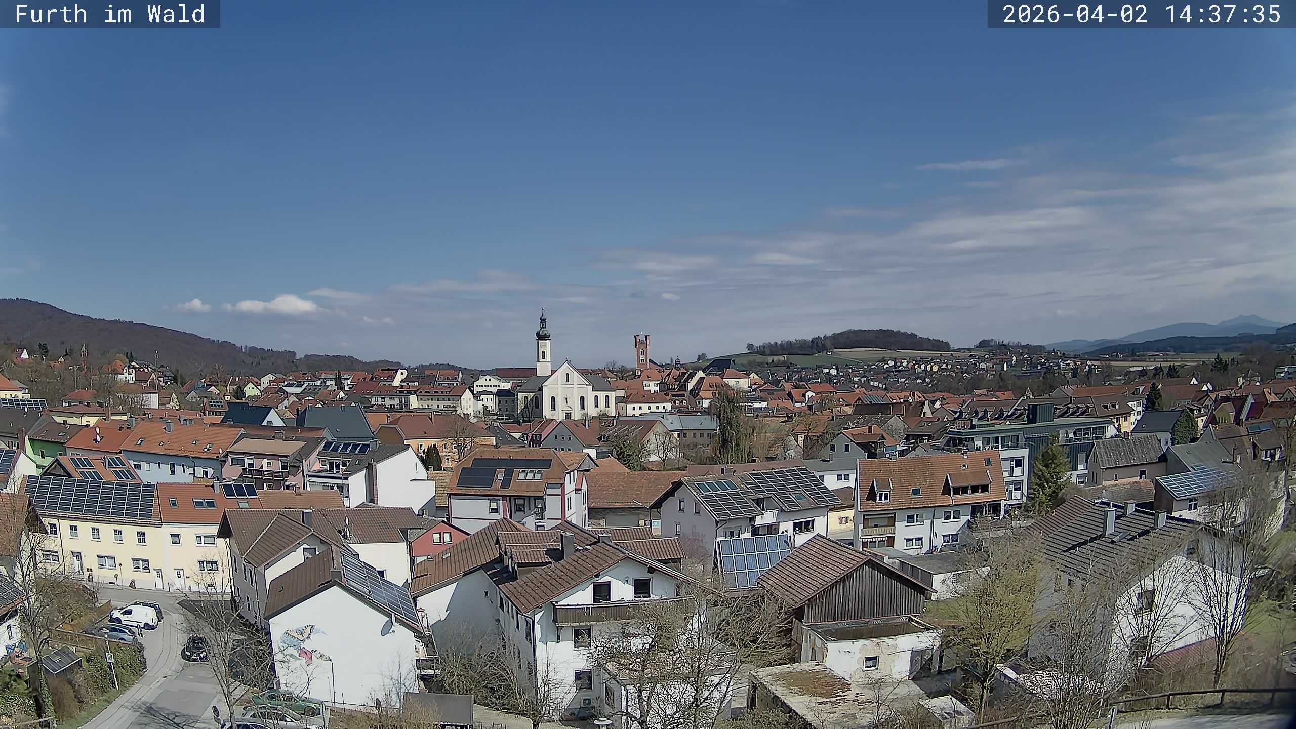 Archived image Webcam City of Furth im Wald
