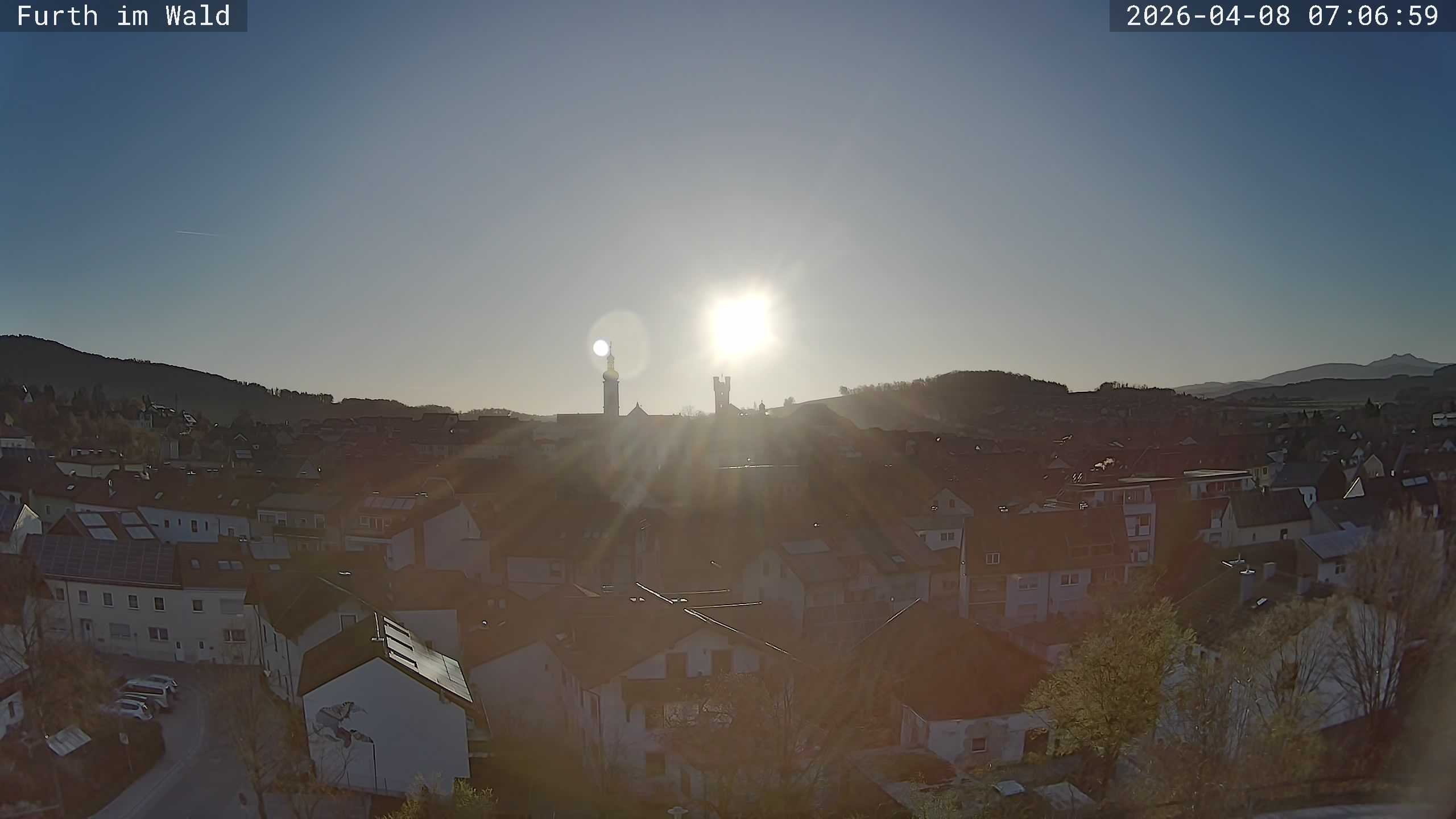 Archived image Webcam City of Furth im Wald