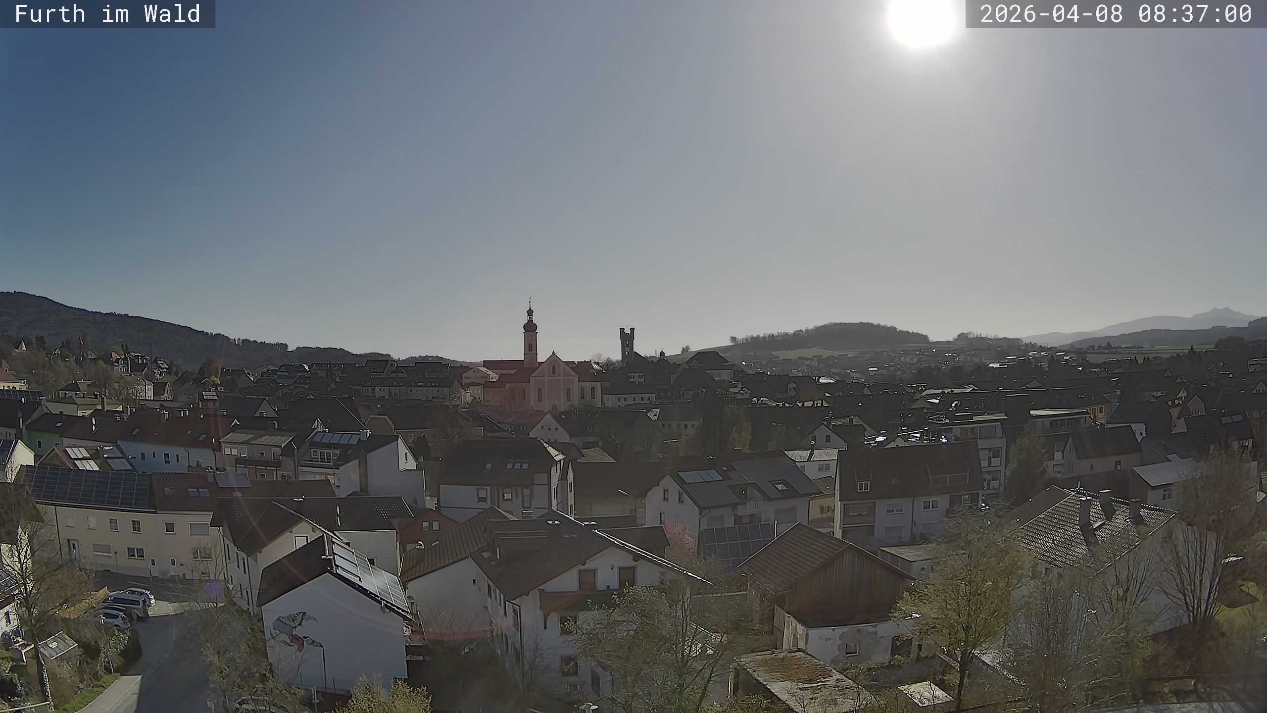 Archived image Webcam City of Furth im Wald