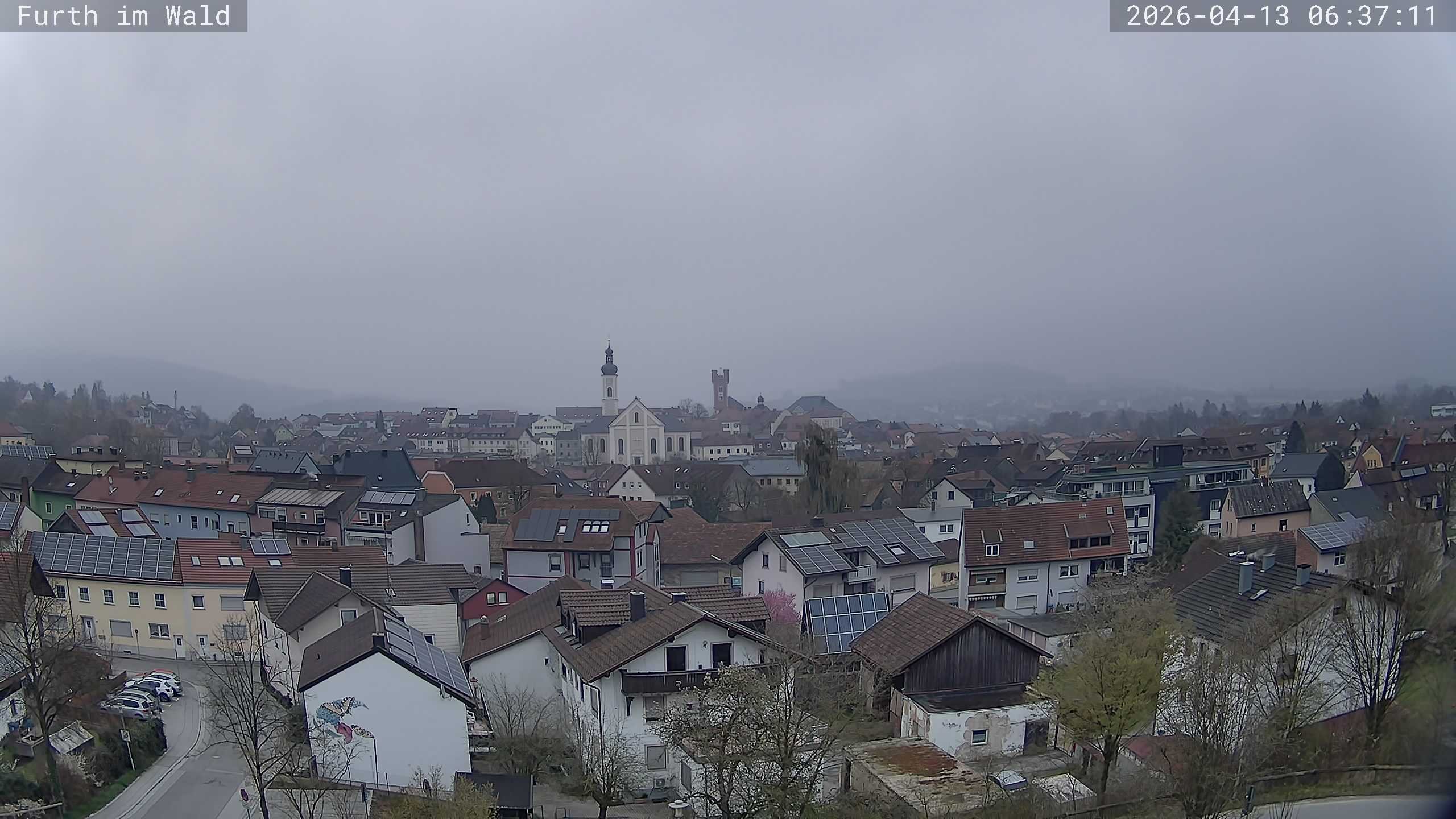 Archived image Webcam City of Furth im Wald