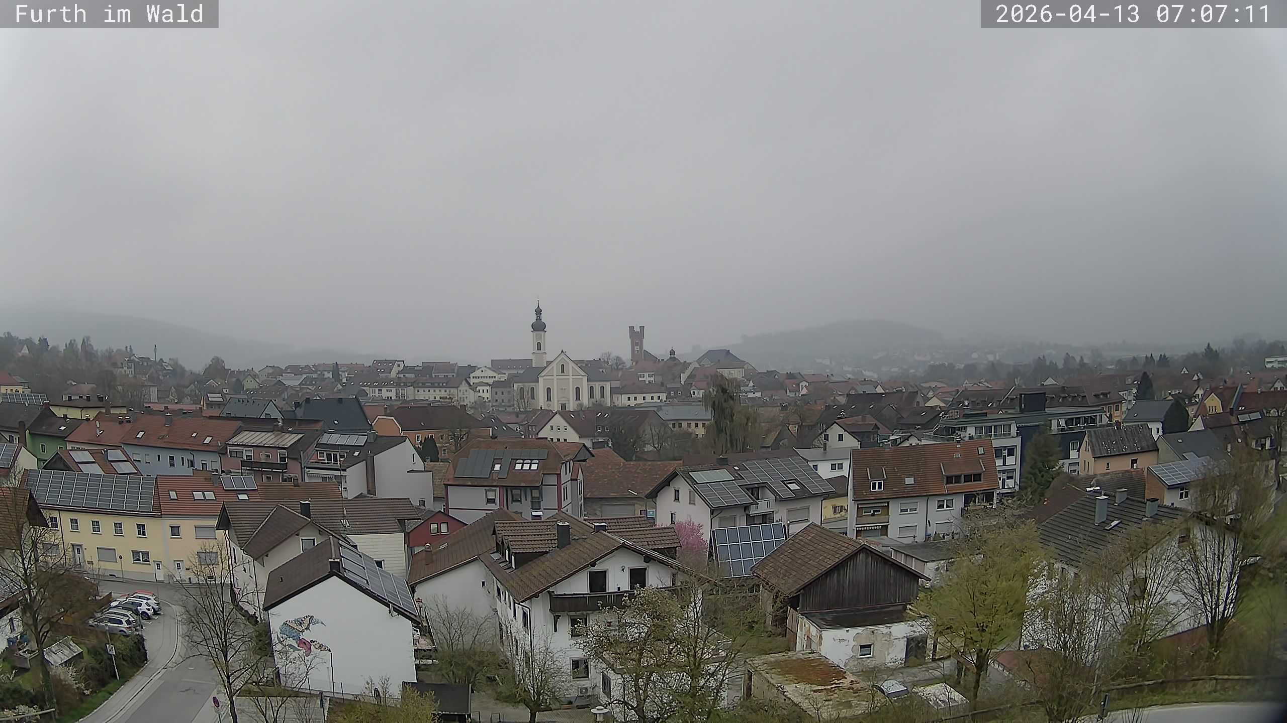 Archived image Webcam City of Furth im Wald