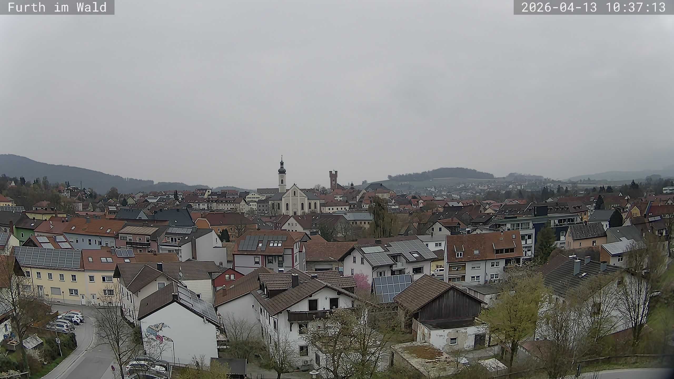 Archived image Webcam City of Furth im Wald
