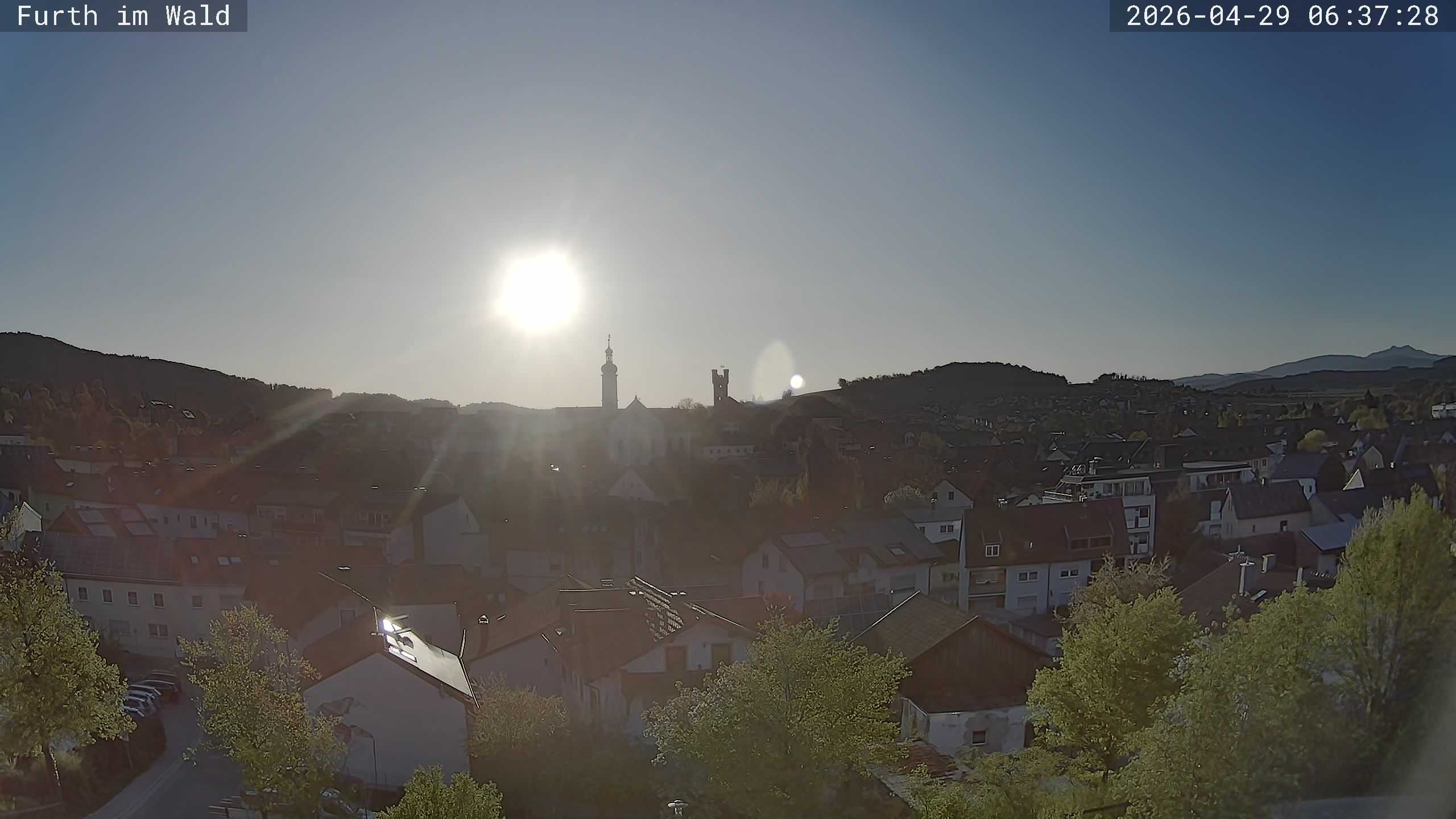 Archived image Webcam City of Furth im Wald