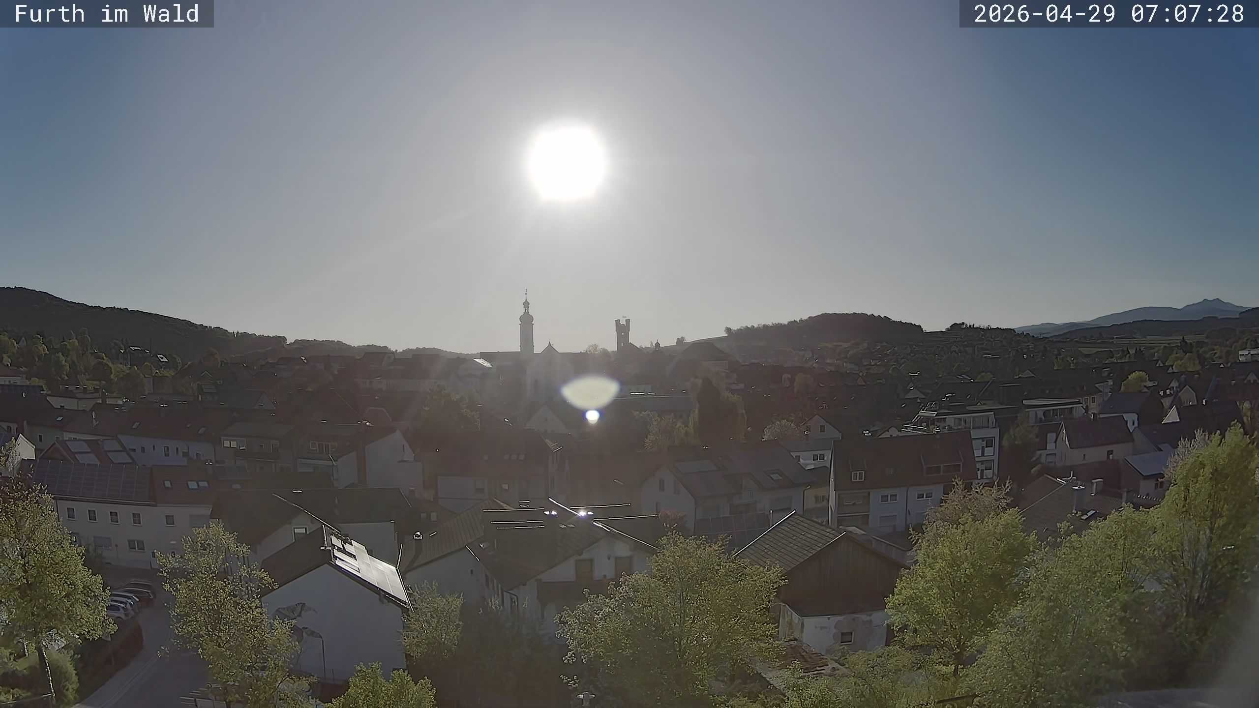 Archived image Webcam City of Furth im Wald