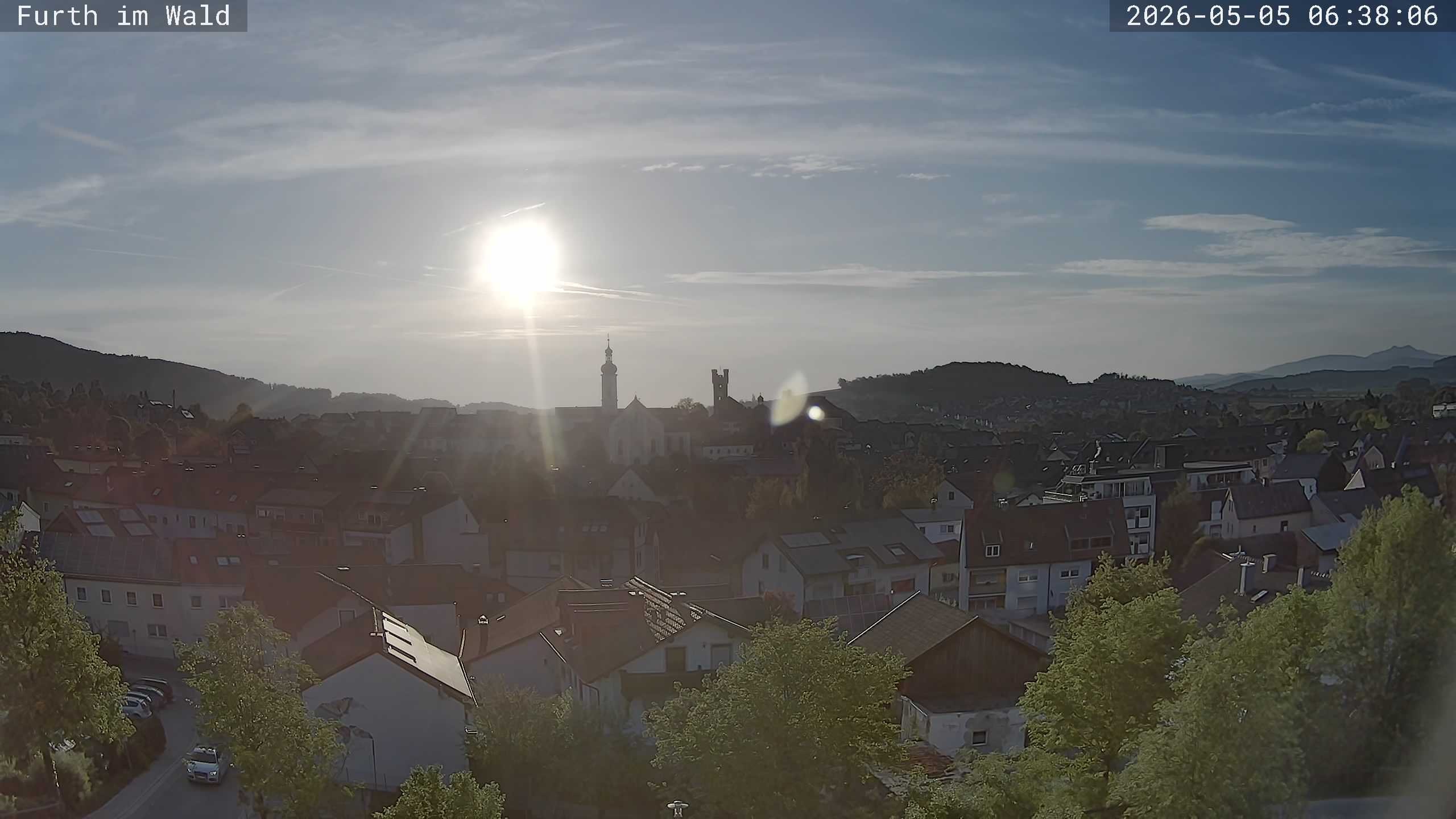 Archived image Webcam City of Furth im Wald