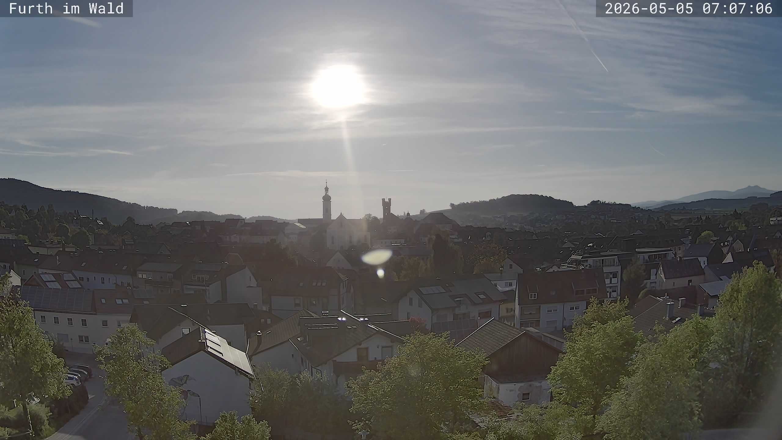 Archived image Webcam City of Furth im Wald