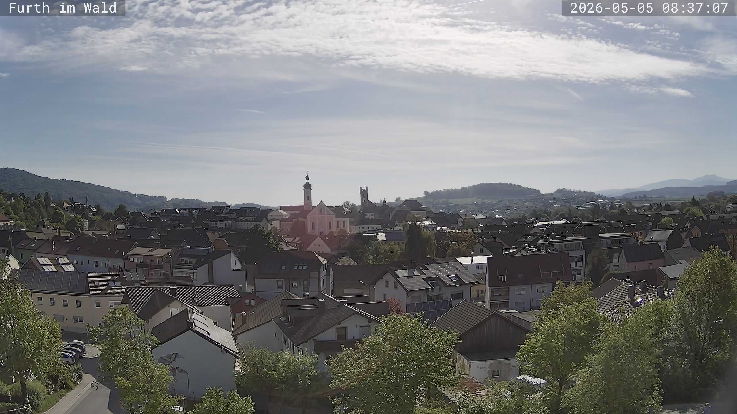 Archived image Webcam City of Furth im Wald