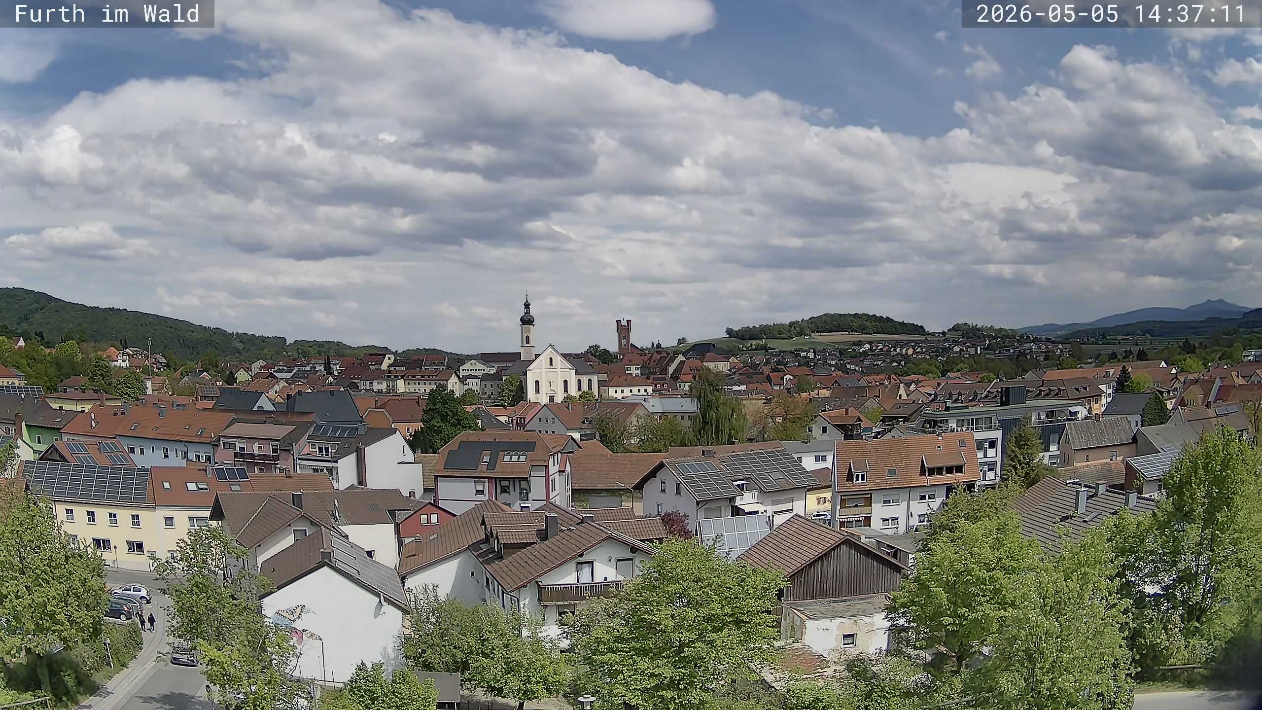 Archived image Webcam City of Furth im Wald