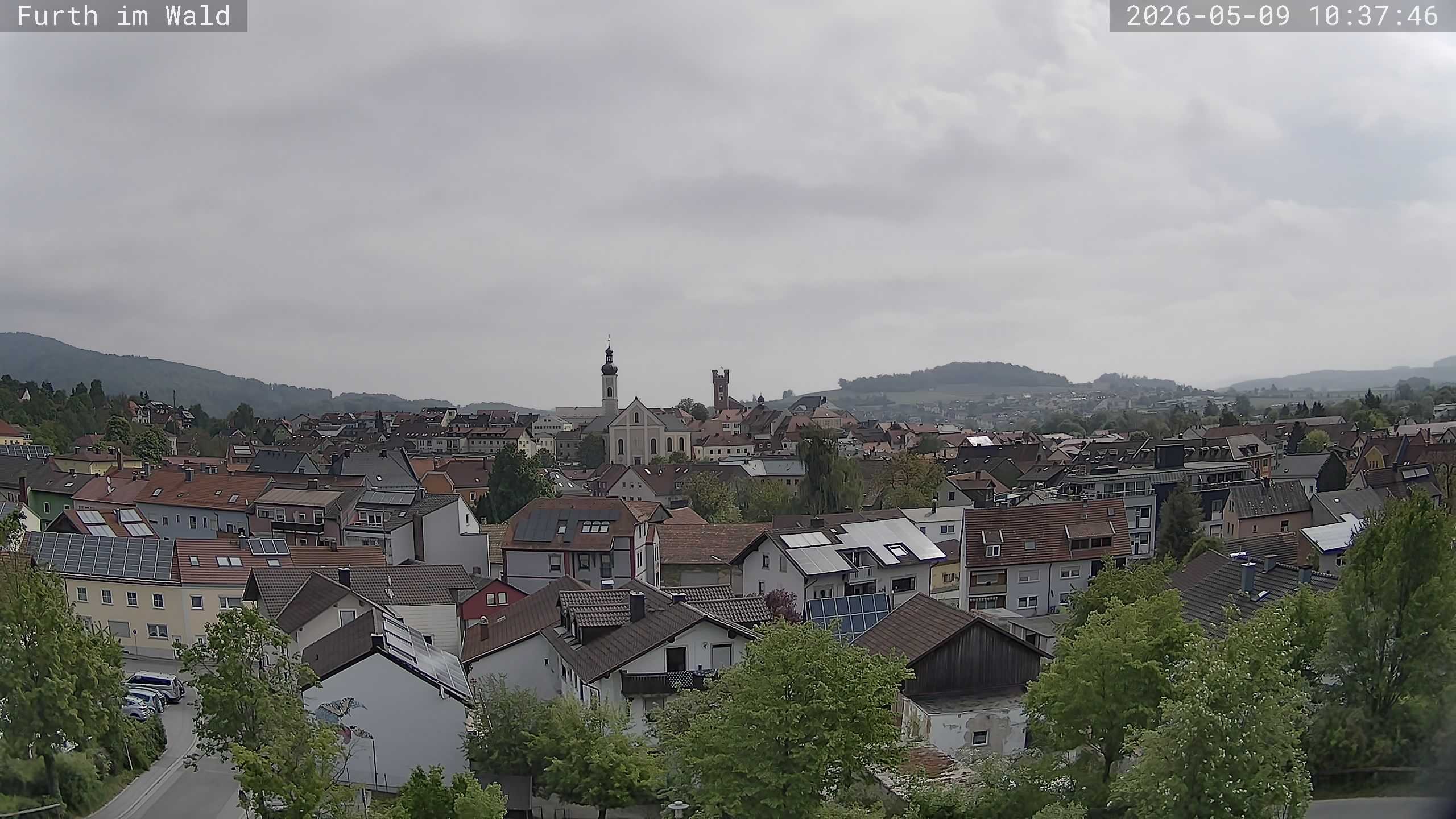 Archived image Webcam City of Furth im Wald