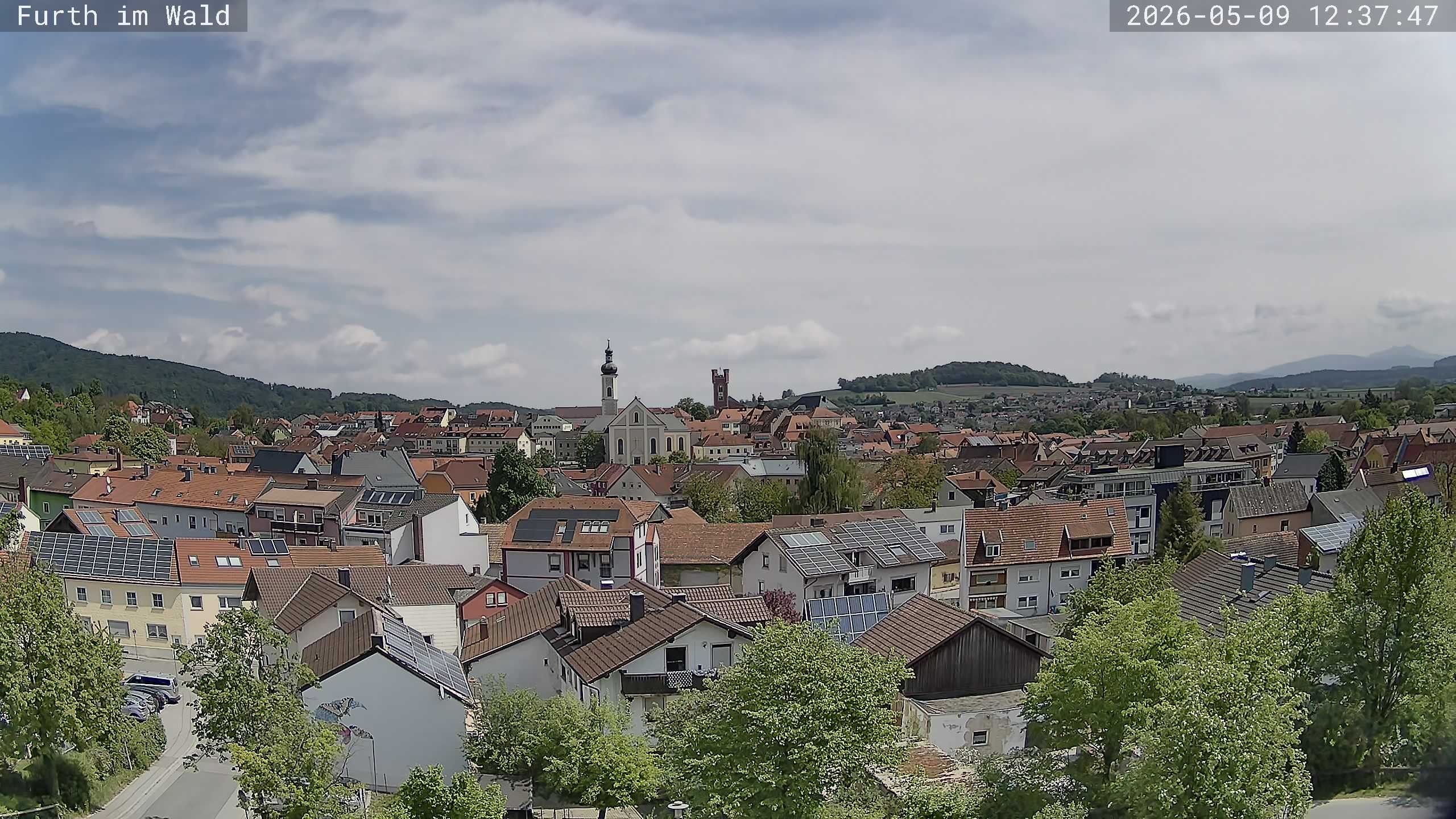 Archived image Webcam City of Furth im Wald