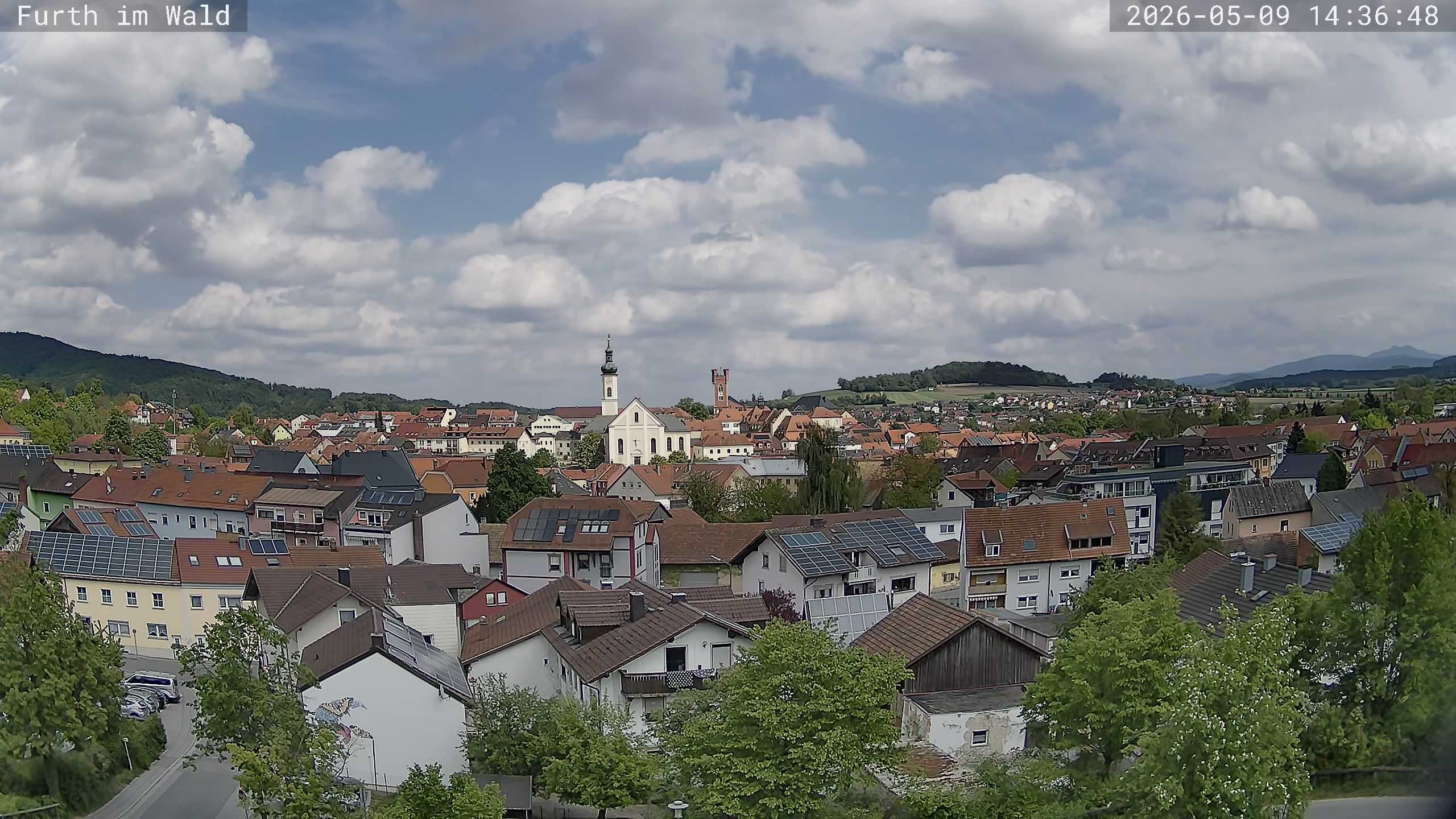 Archived image Webcam City of Furth im Wald