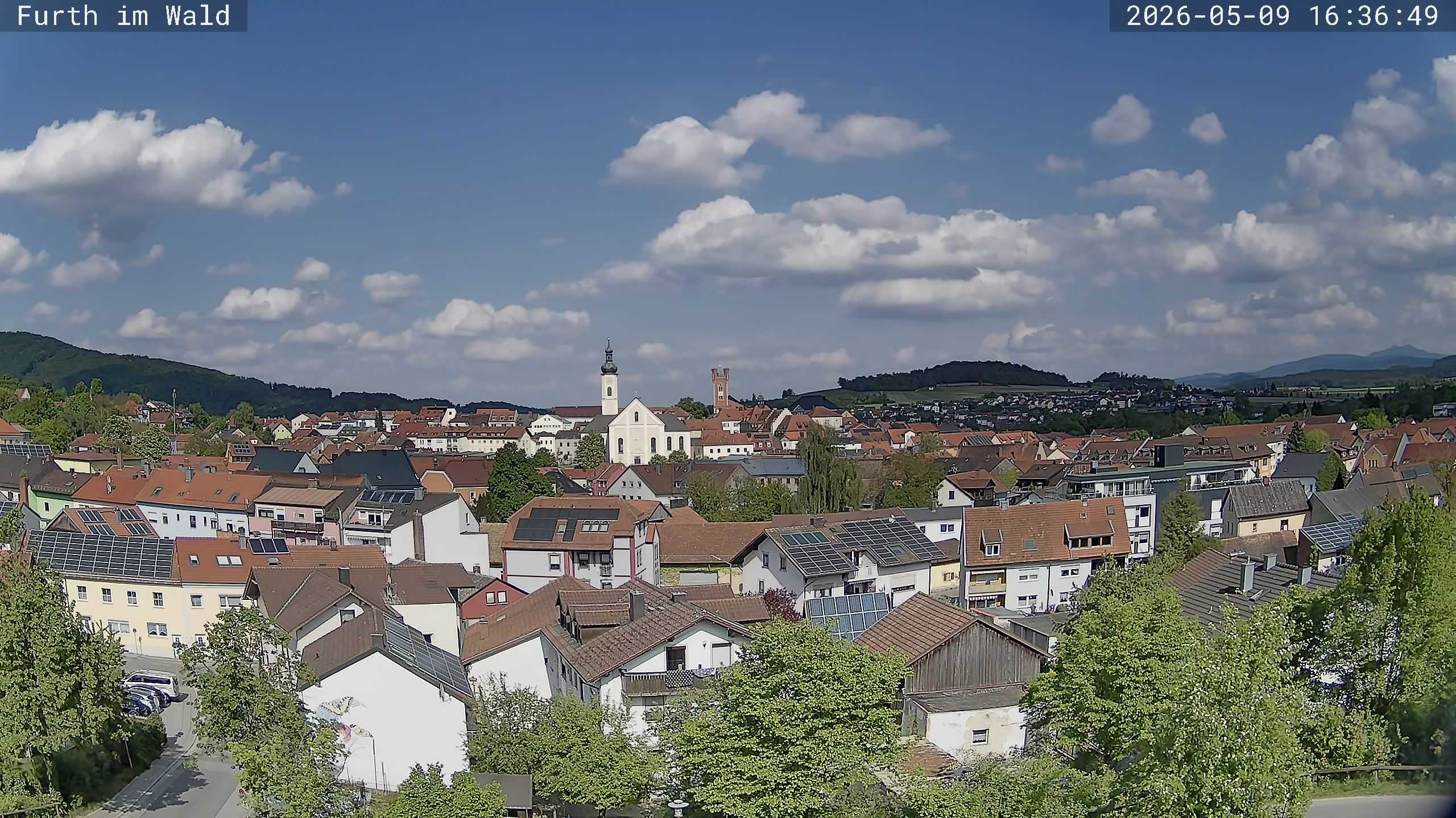 Archived image Webcam City of Furth im Wald