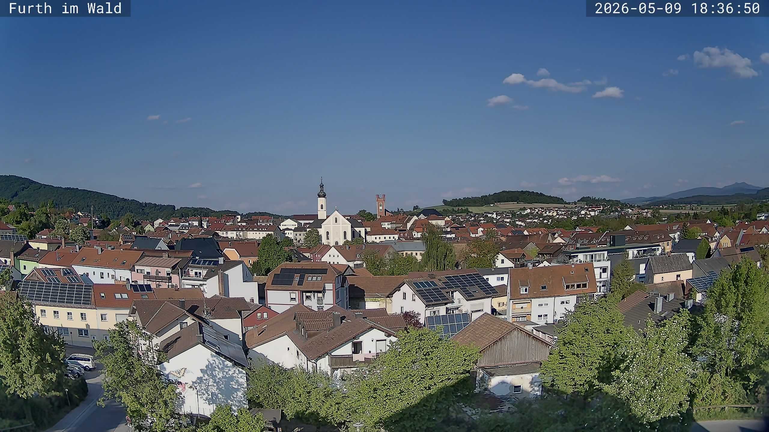 Archived image Webcam City of Furth im Wald