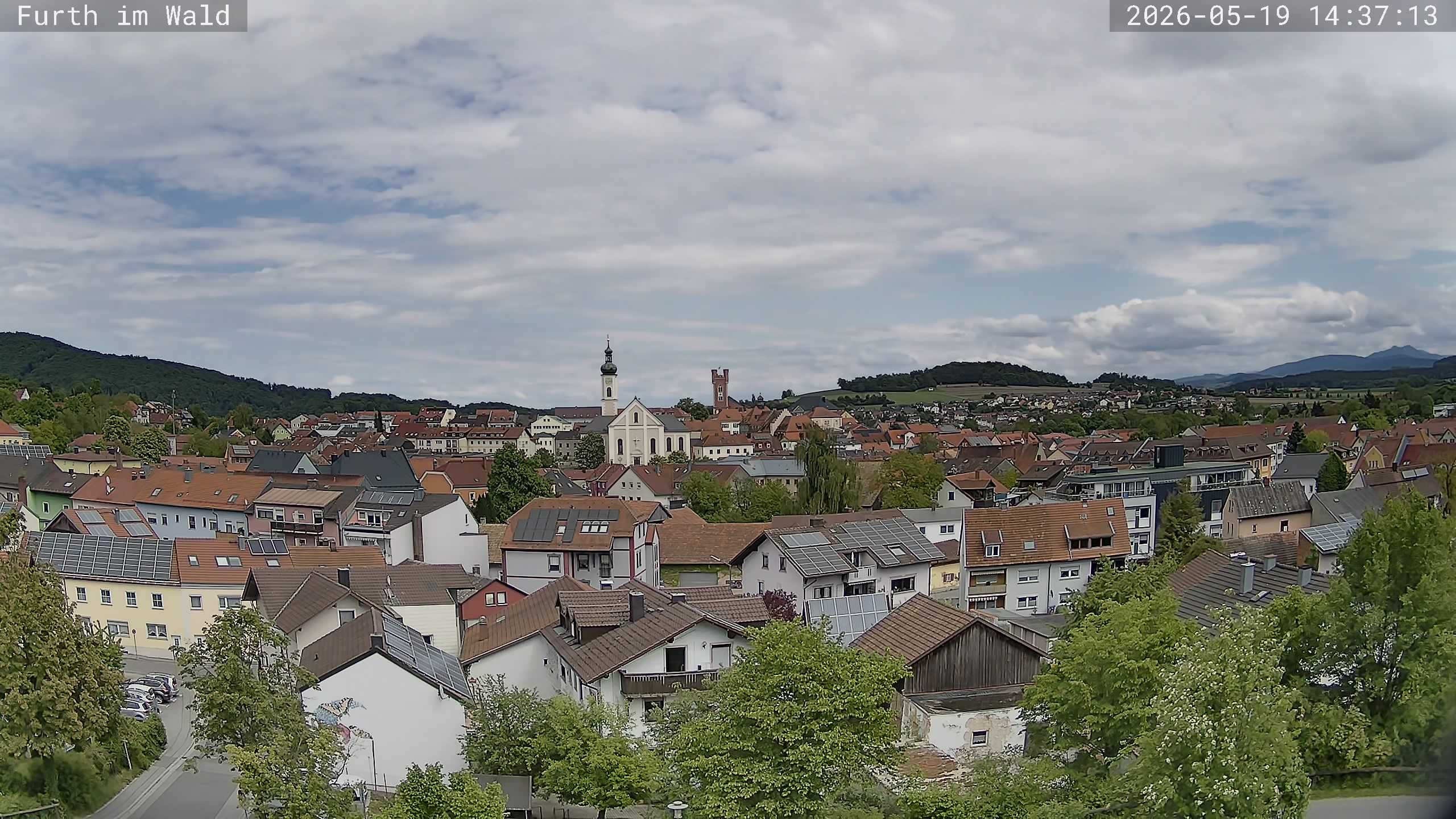 Archived image Webcam City of Furth im Wald