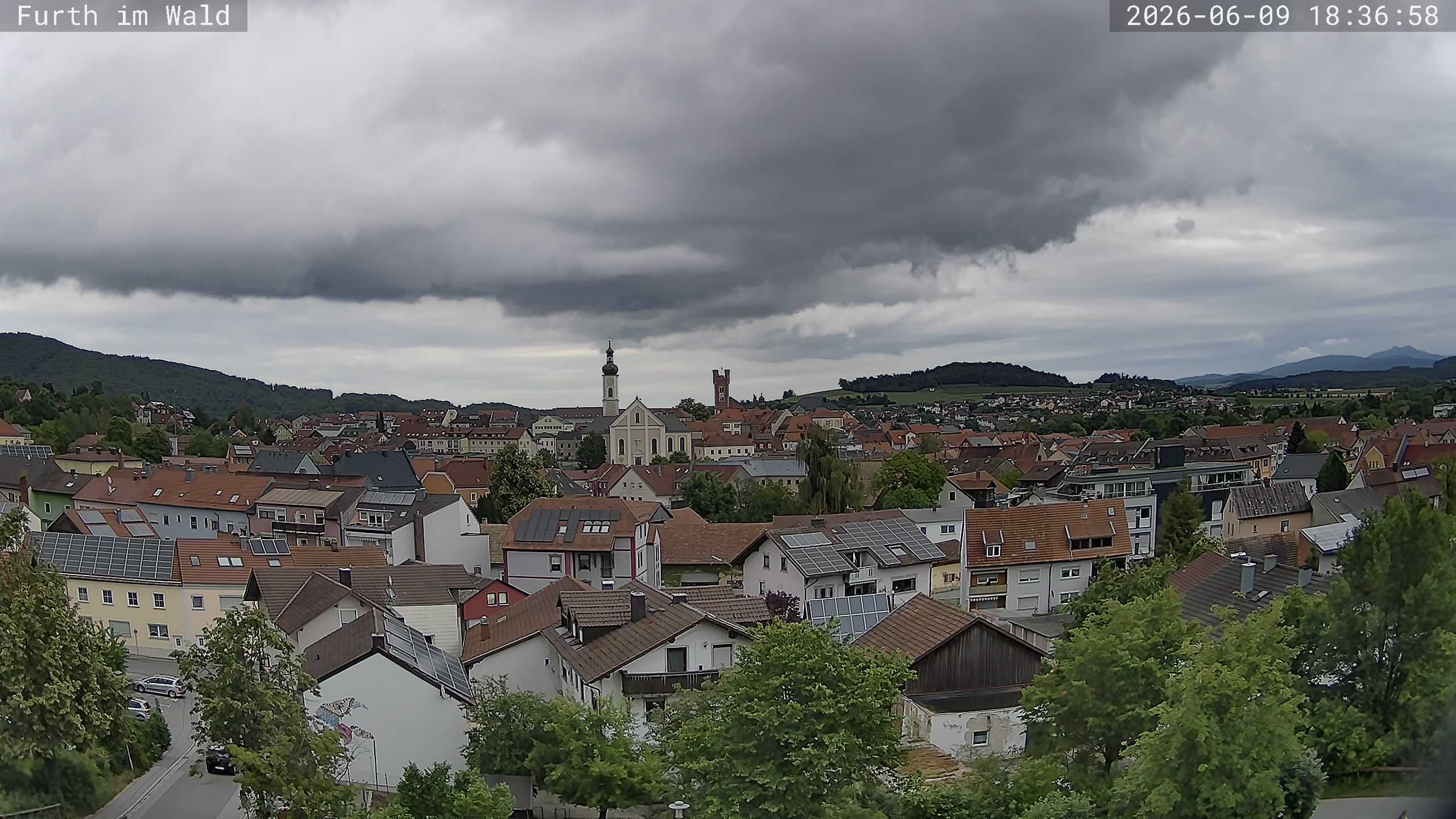 Archived image Webcam City of Furth im Wald