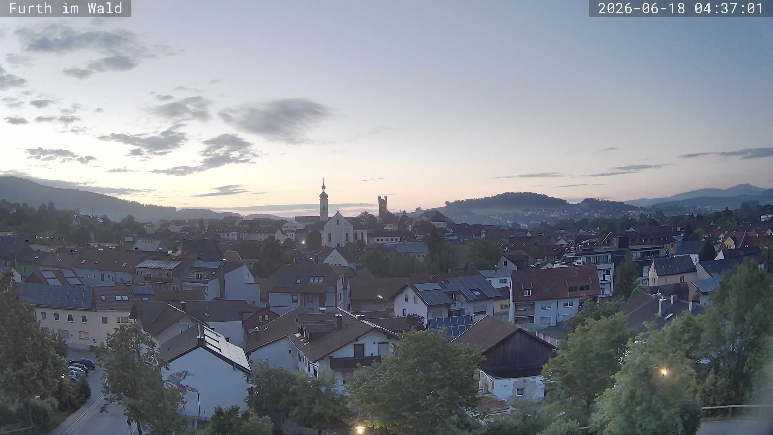 Archived image Webcam City of Furth im Wald
