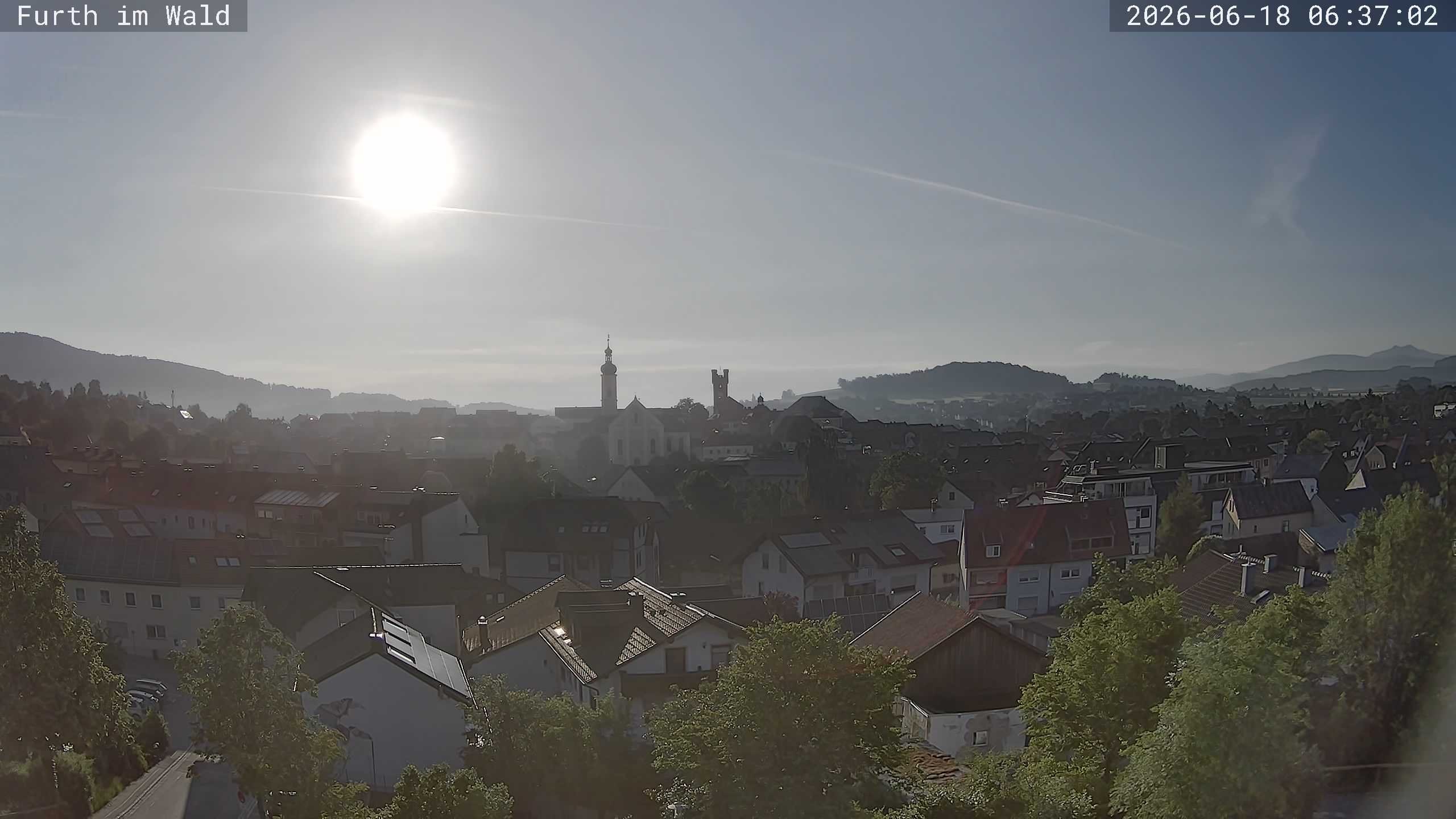 Archived image Webcam City of Furth im Wald