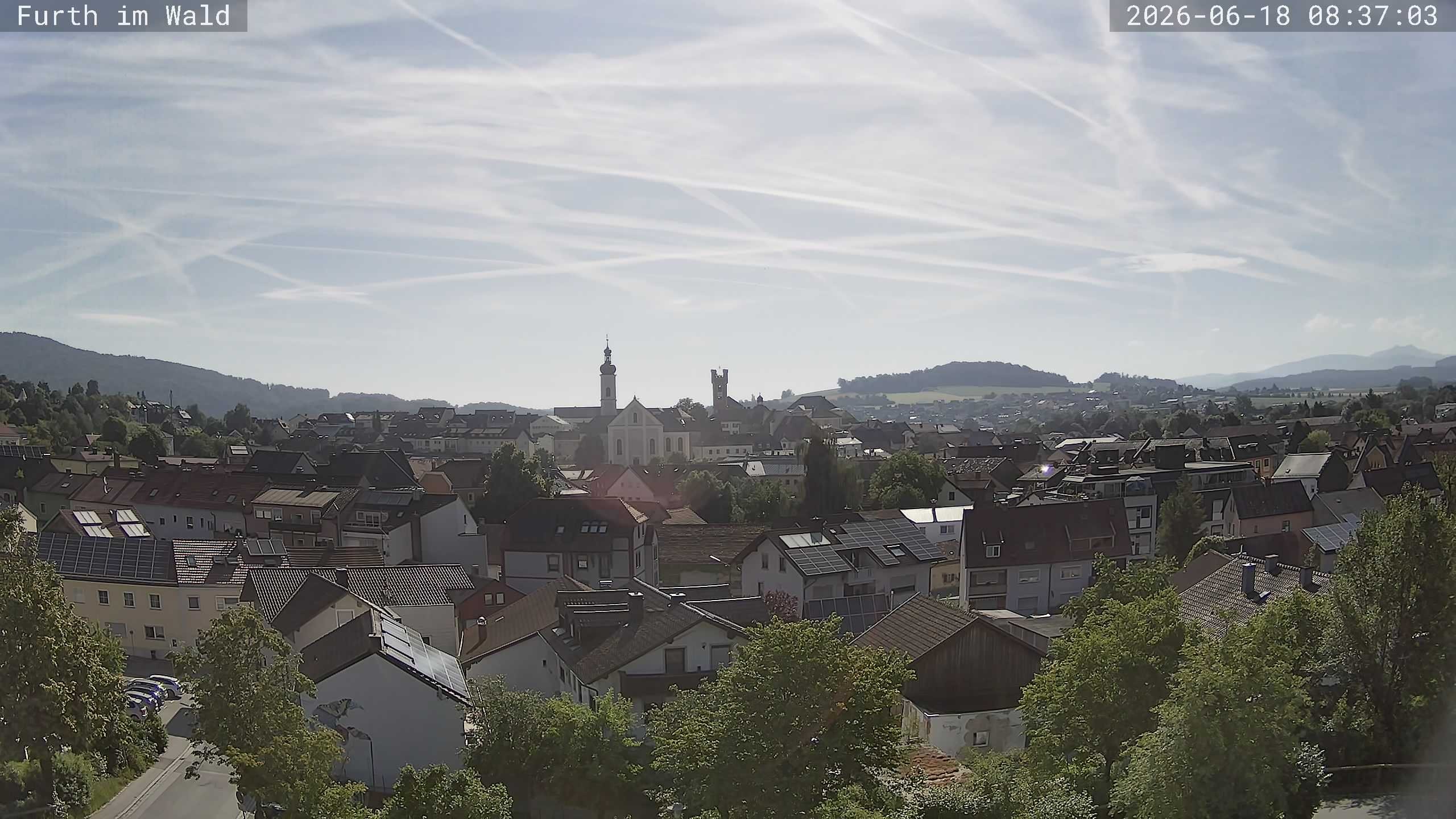 Archived image Webcam City of Furth im Wald