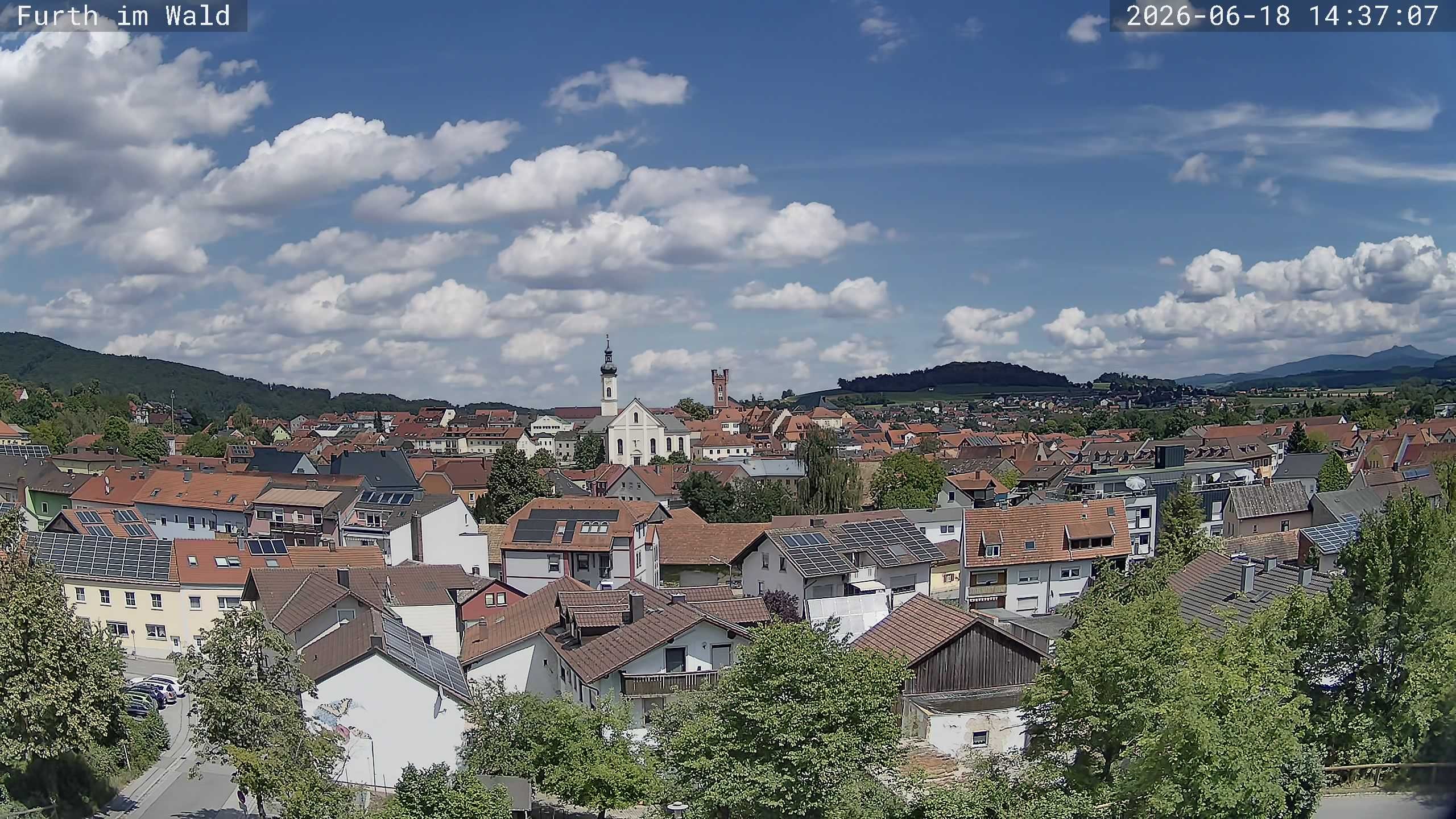 Archived image Webcam City of Furth im Wald