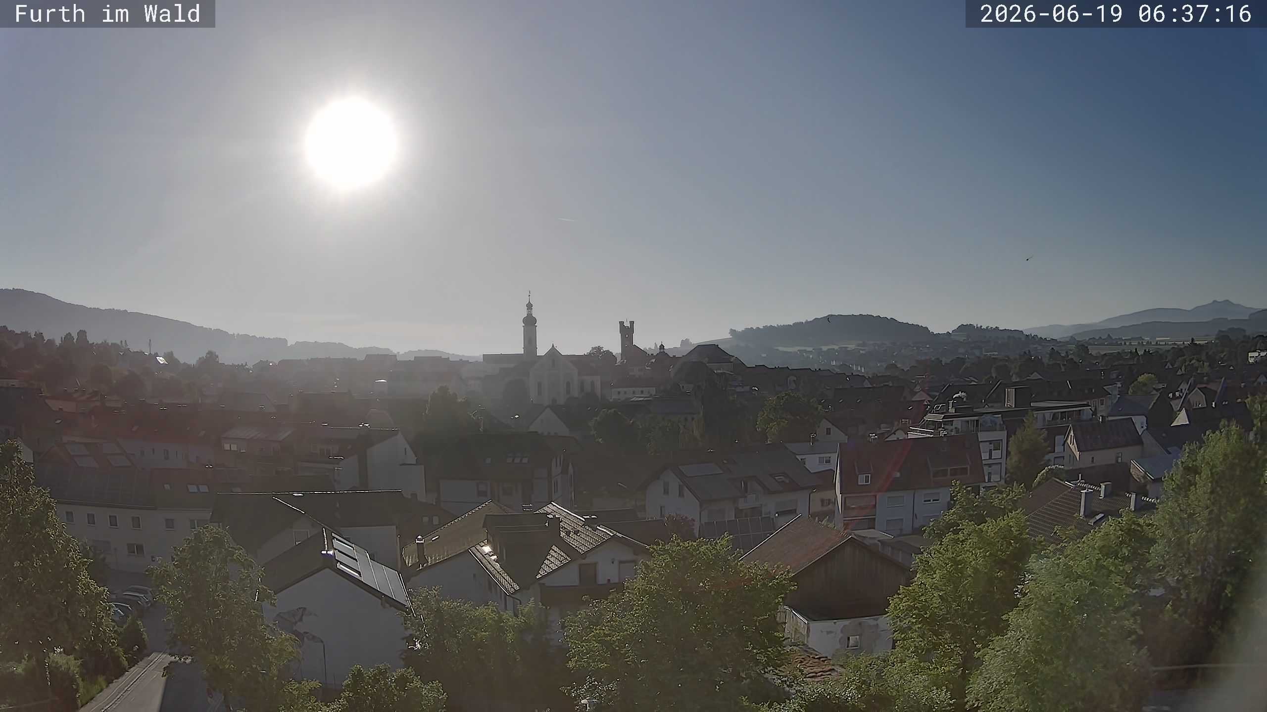 Archived image Webcam City of Furth im Wald