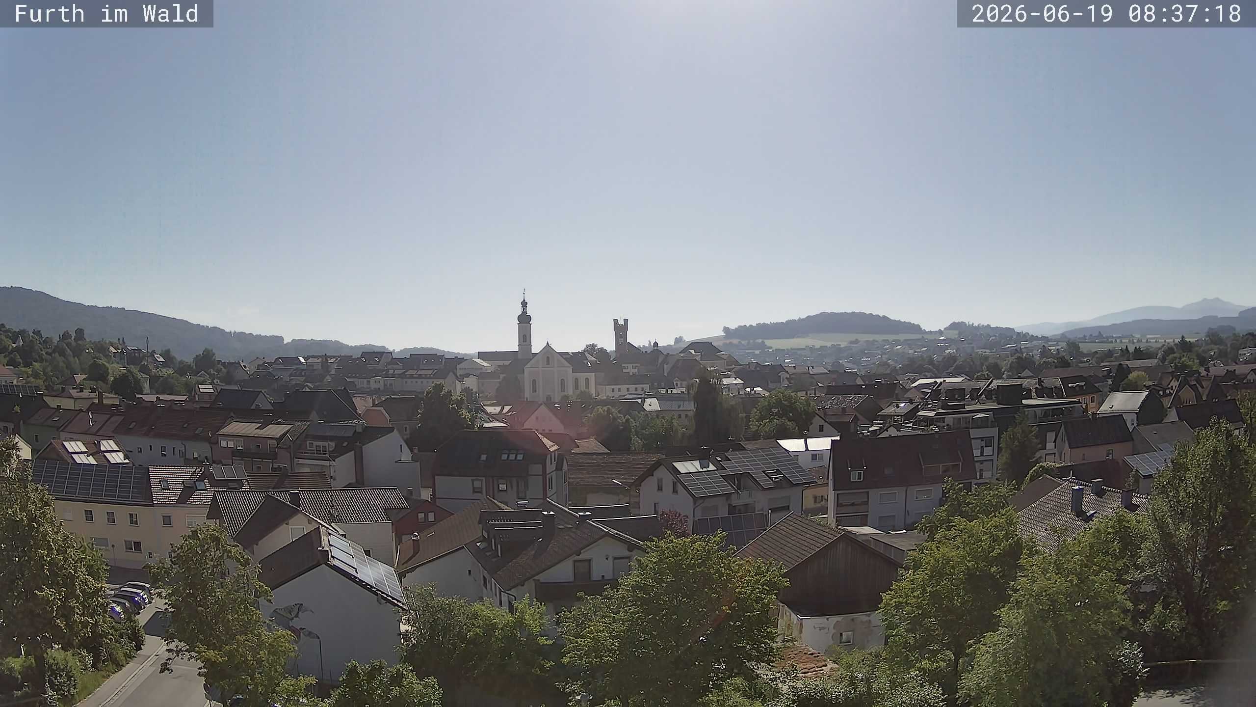 Archived image Webcam City of Furth im Wald