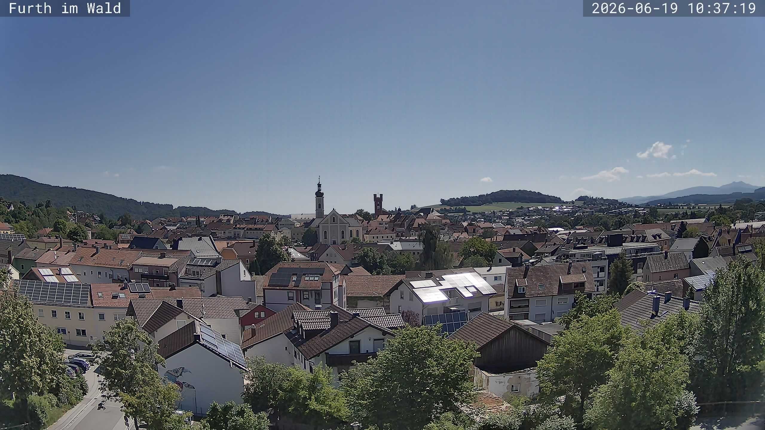 Archived image Webcam City of Furth im Wald