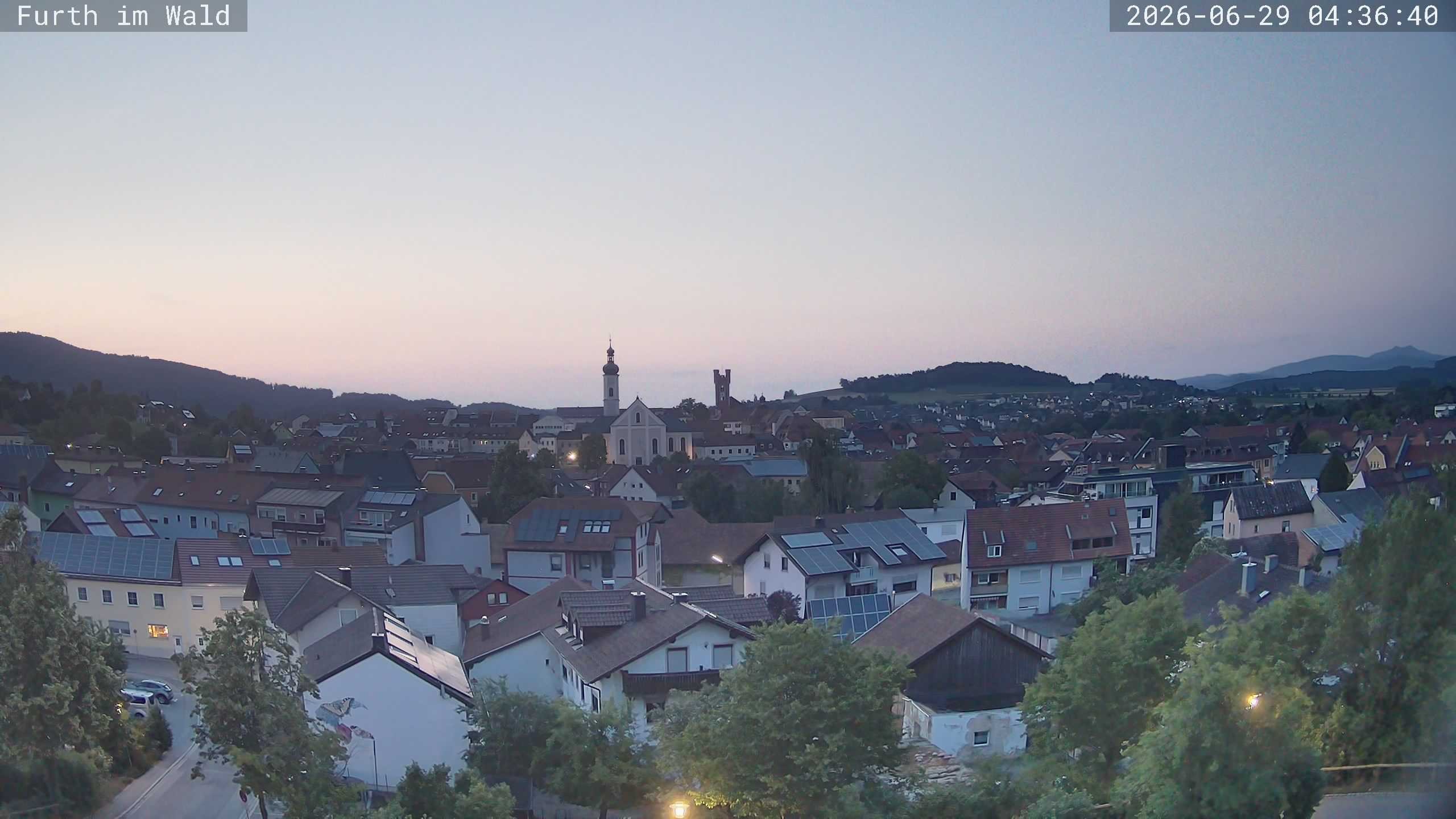 Archived image Webcam City of Furth im Wald