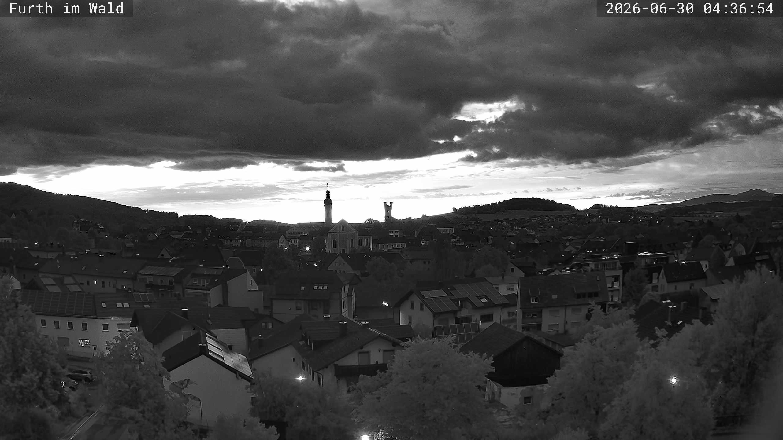 Archived image Webcam City of Furth im Wald