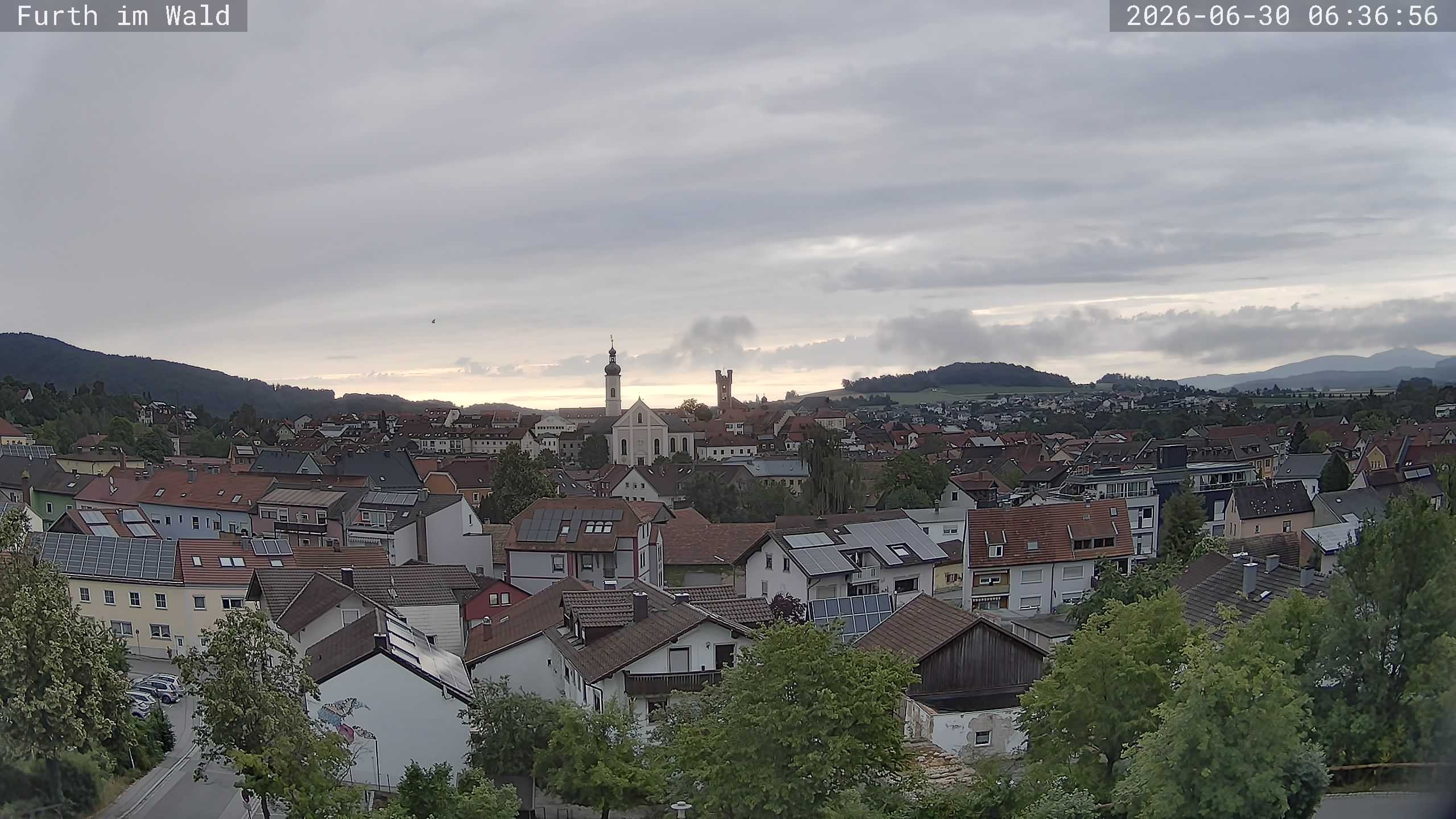 Archived image Webcam City of Furth im Wald