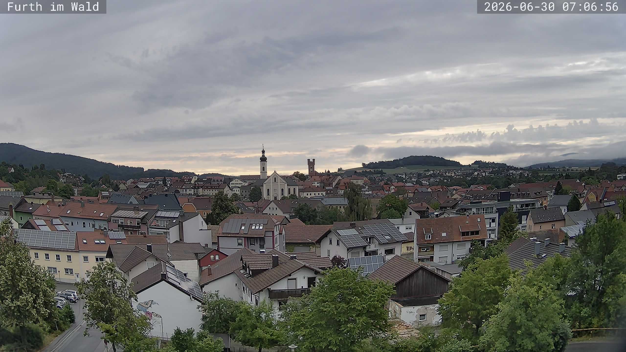 Archived image Webcam City of Furth im Wald