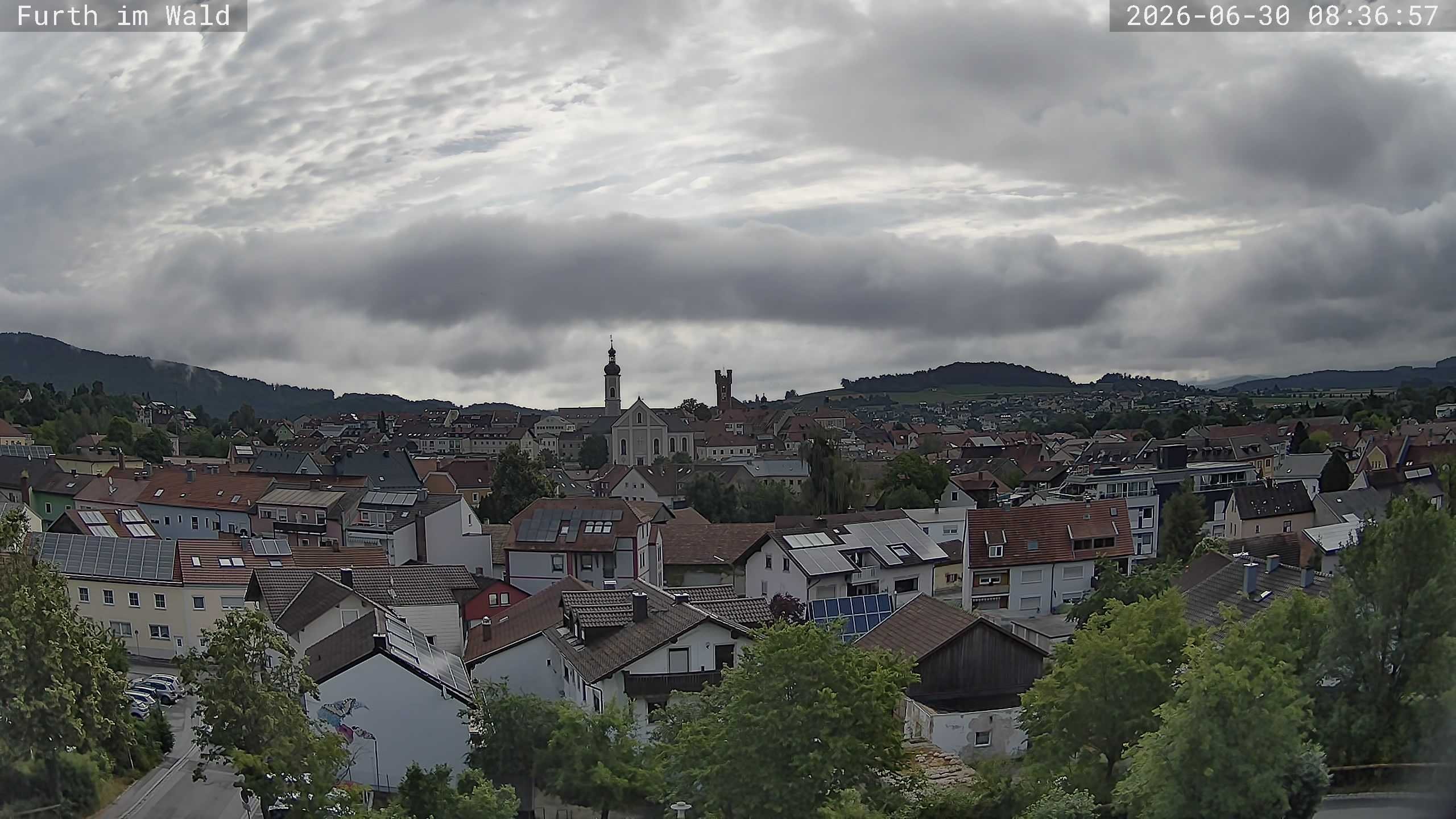 Archived image Webcam City of Furth im Wald